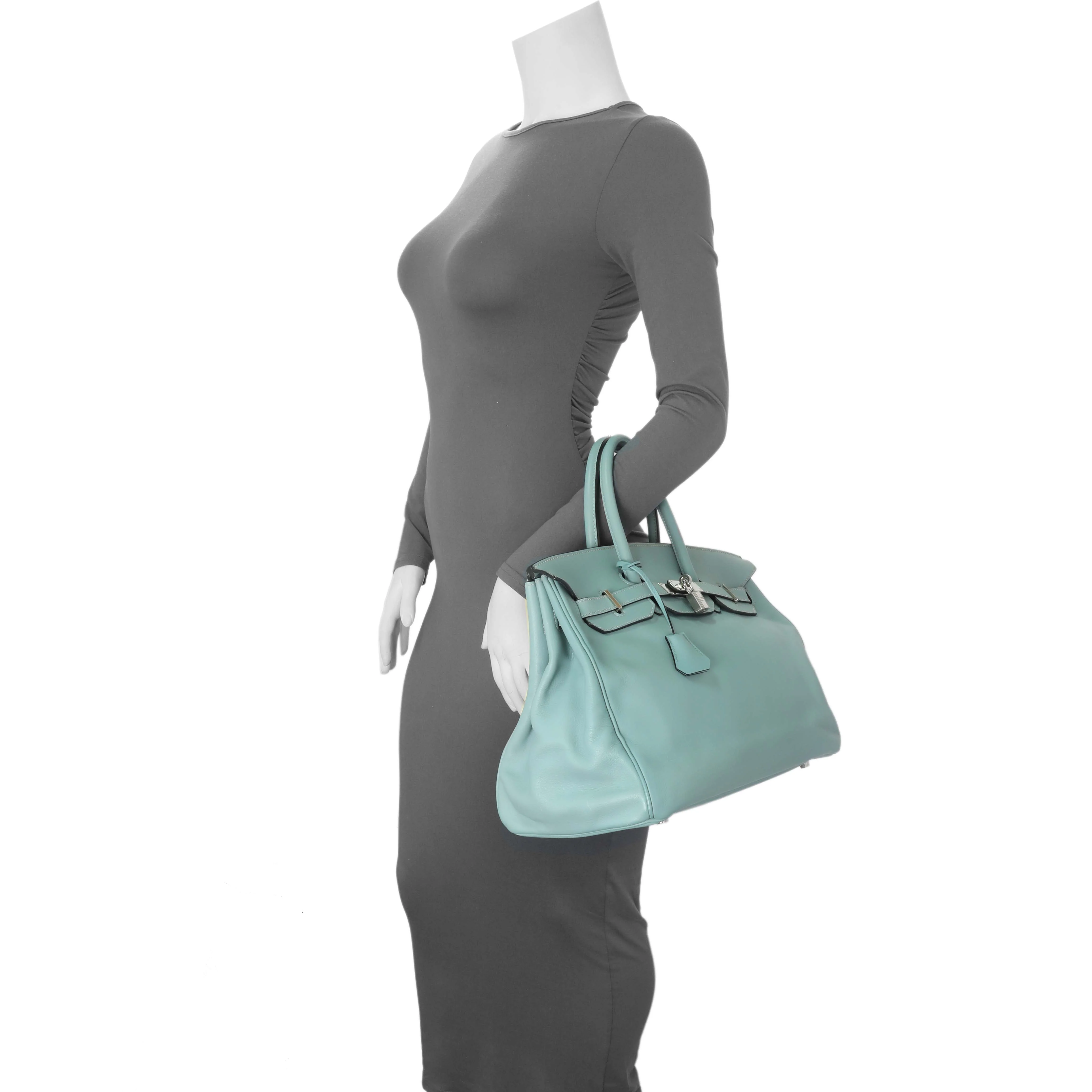 Hermes Ciel Swift Birkin 35 - Image 12