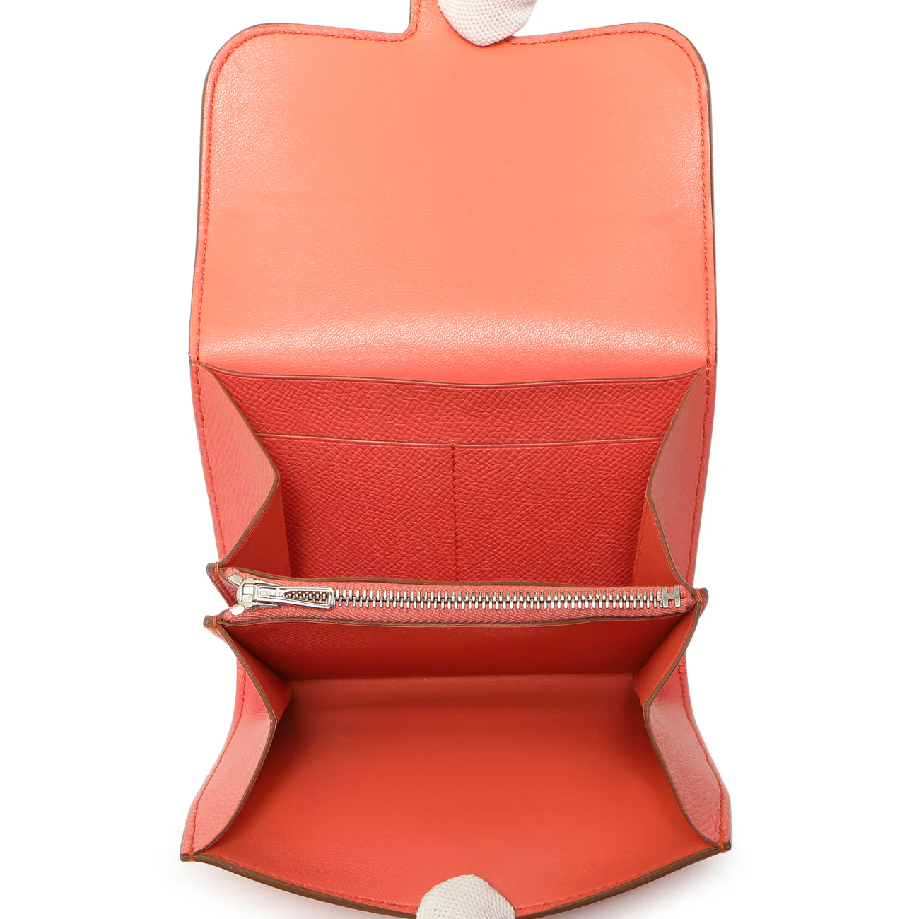 Hermes Coral Epsom Constance Short Wallet - Image 4