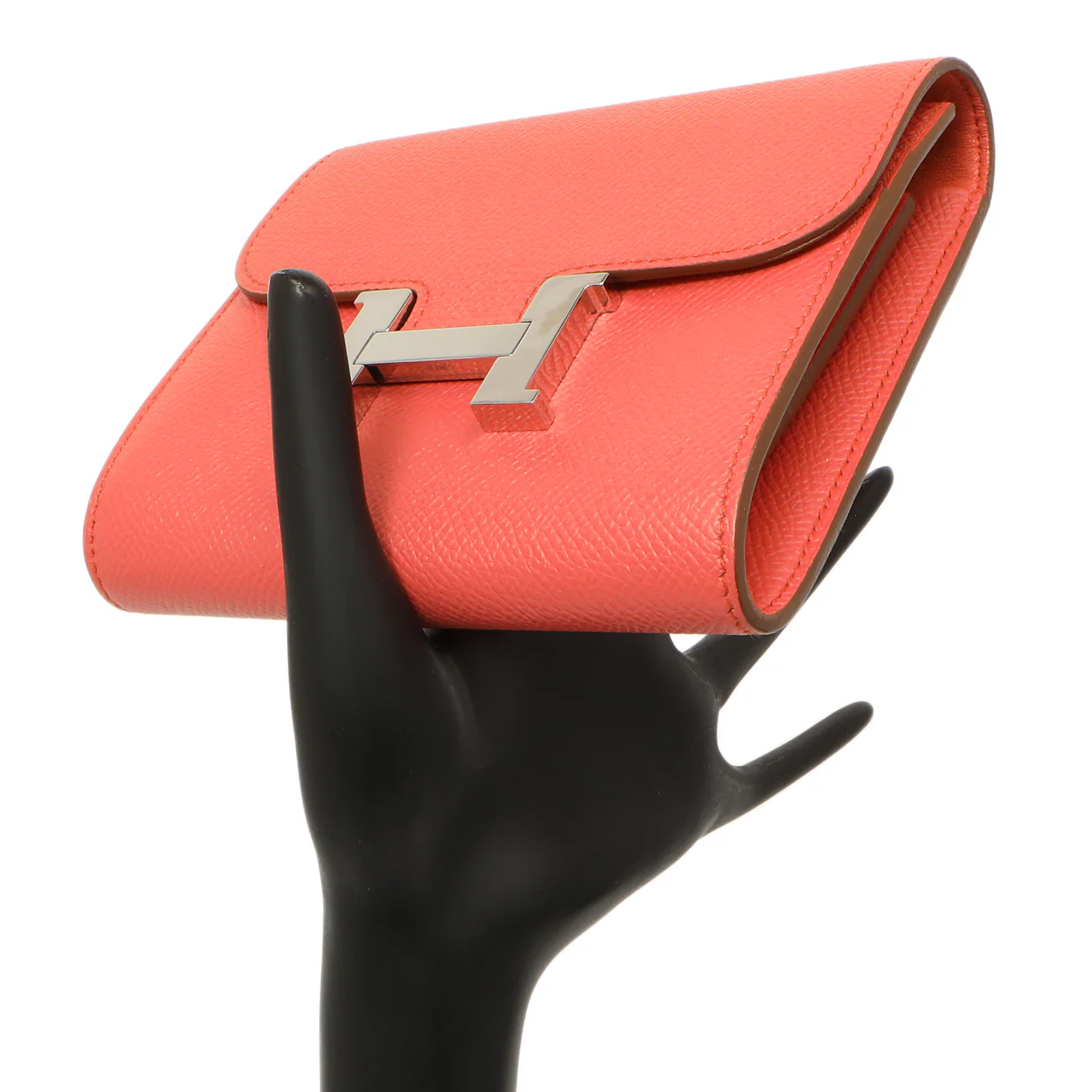 Hermes Coral Epsom Constance Short Wallet - Image 6
