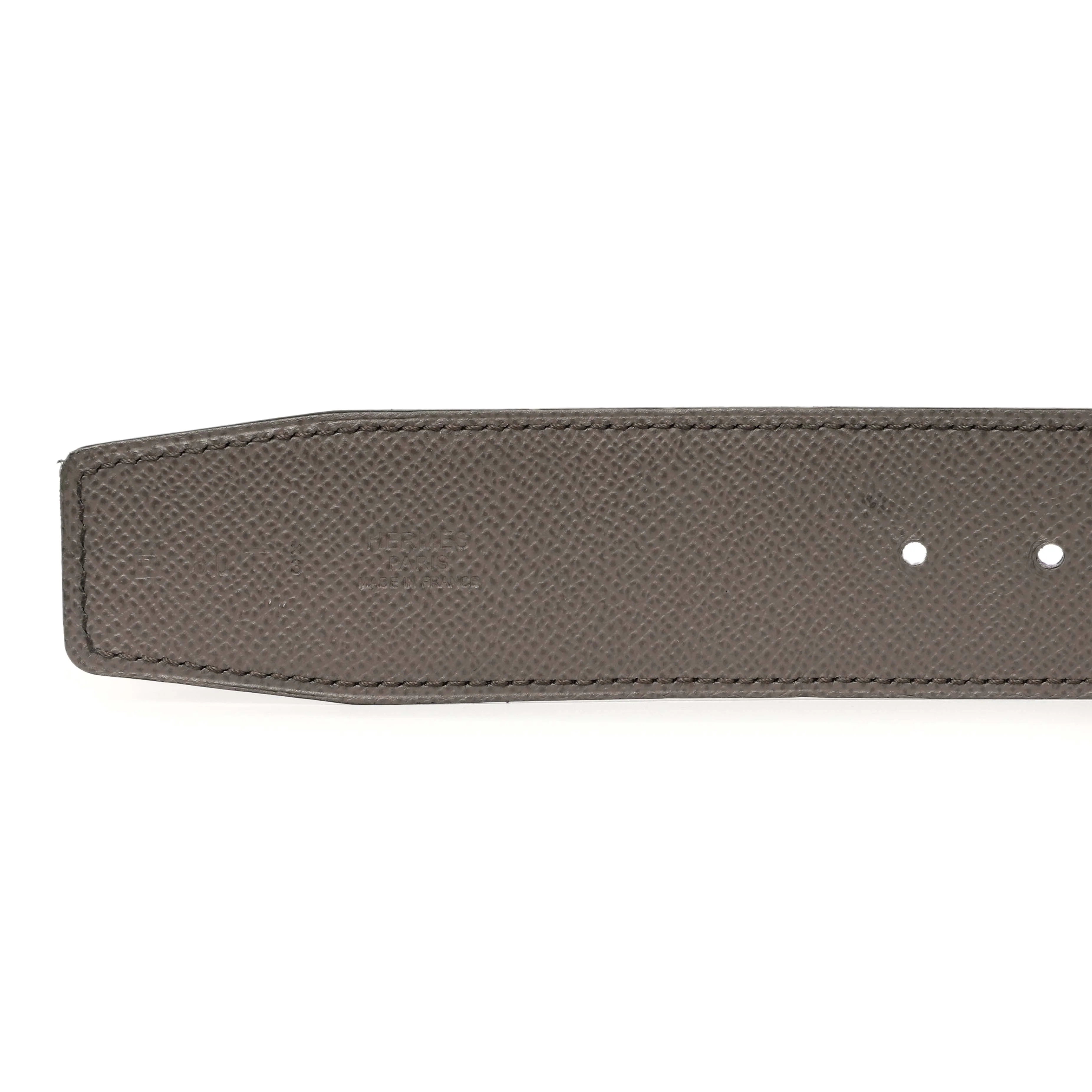 Hermes Crocus Etain Epsom Constance H 42mm Belt - Image 5