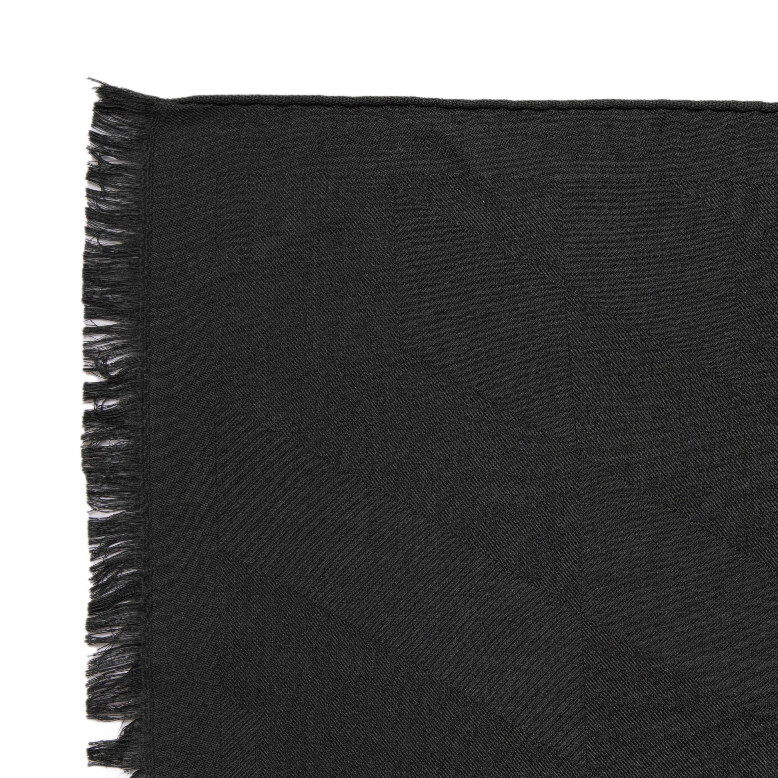 Hermes Dark Green Cashmere Silk H en Biais Stole - Image 5