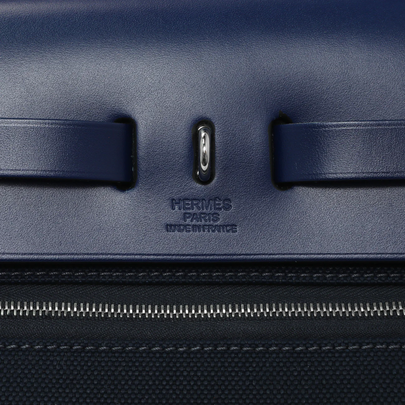 Hermes Ecru Mauve Bleu Criss Viking Vache Hunter Herbag Zip Retourne 31 PM - Image 7