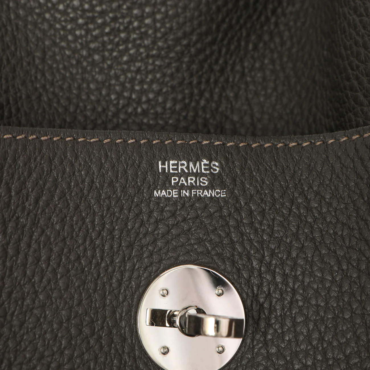 Hermes Etain Etoupe Clemence Lindy 30 - Image 5