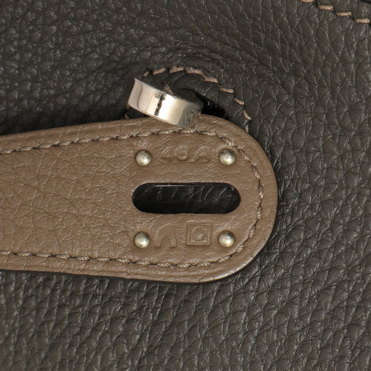 Hermes Etain Etoupe Clemence Lindy 30 - Image 6