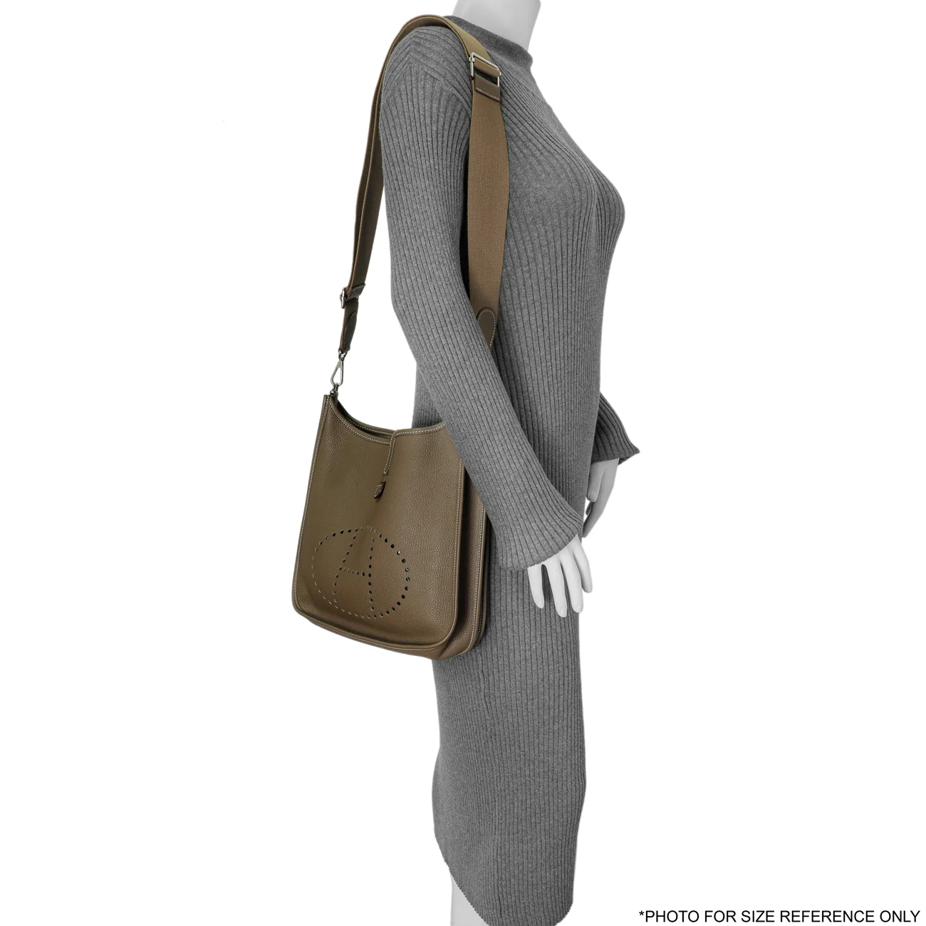 Hermes Etoupe Clemence Evelyne III PM - Image 7