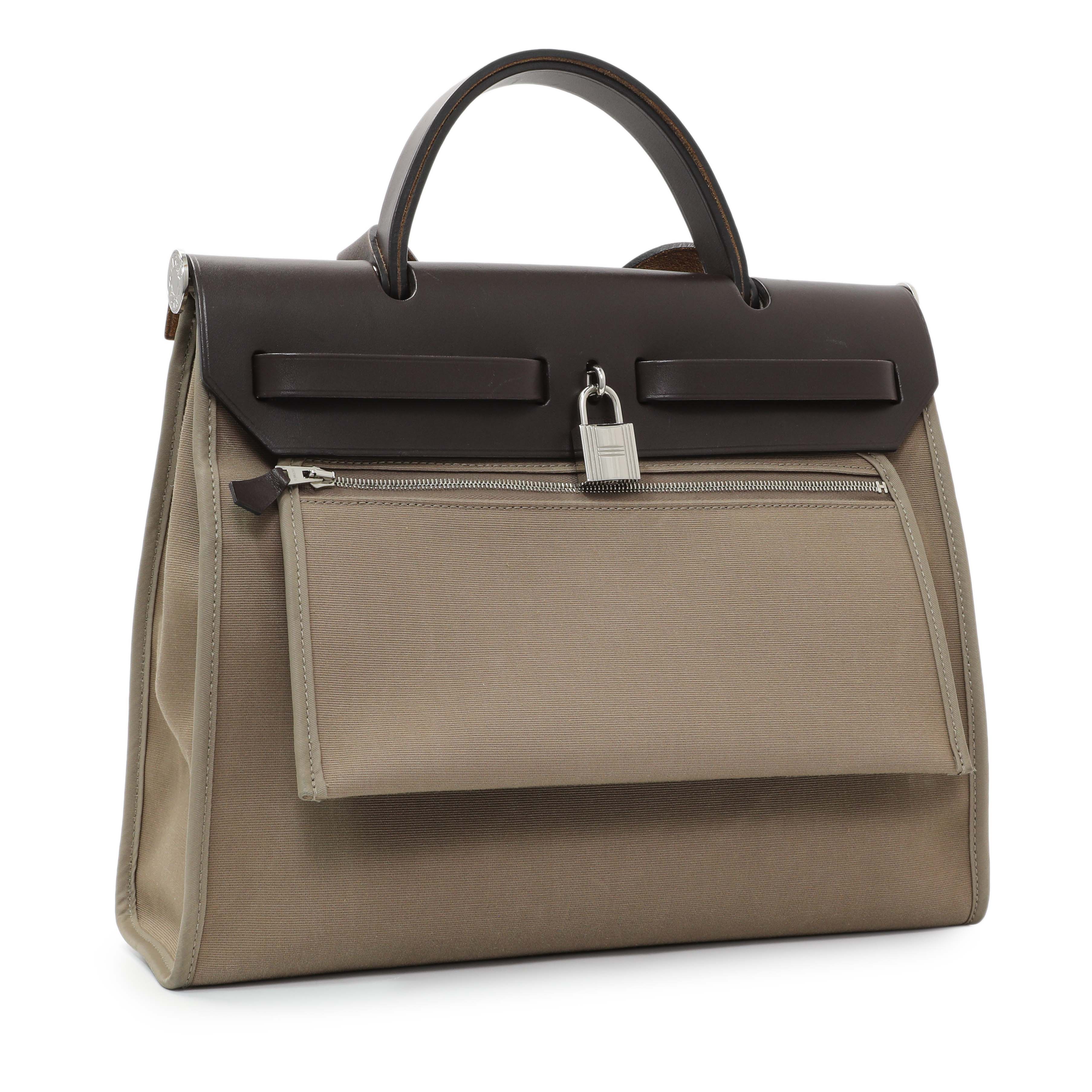 Hermes Etoupe/Ebene Herbag Zip 31 - Image 2