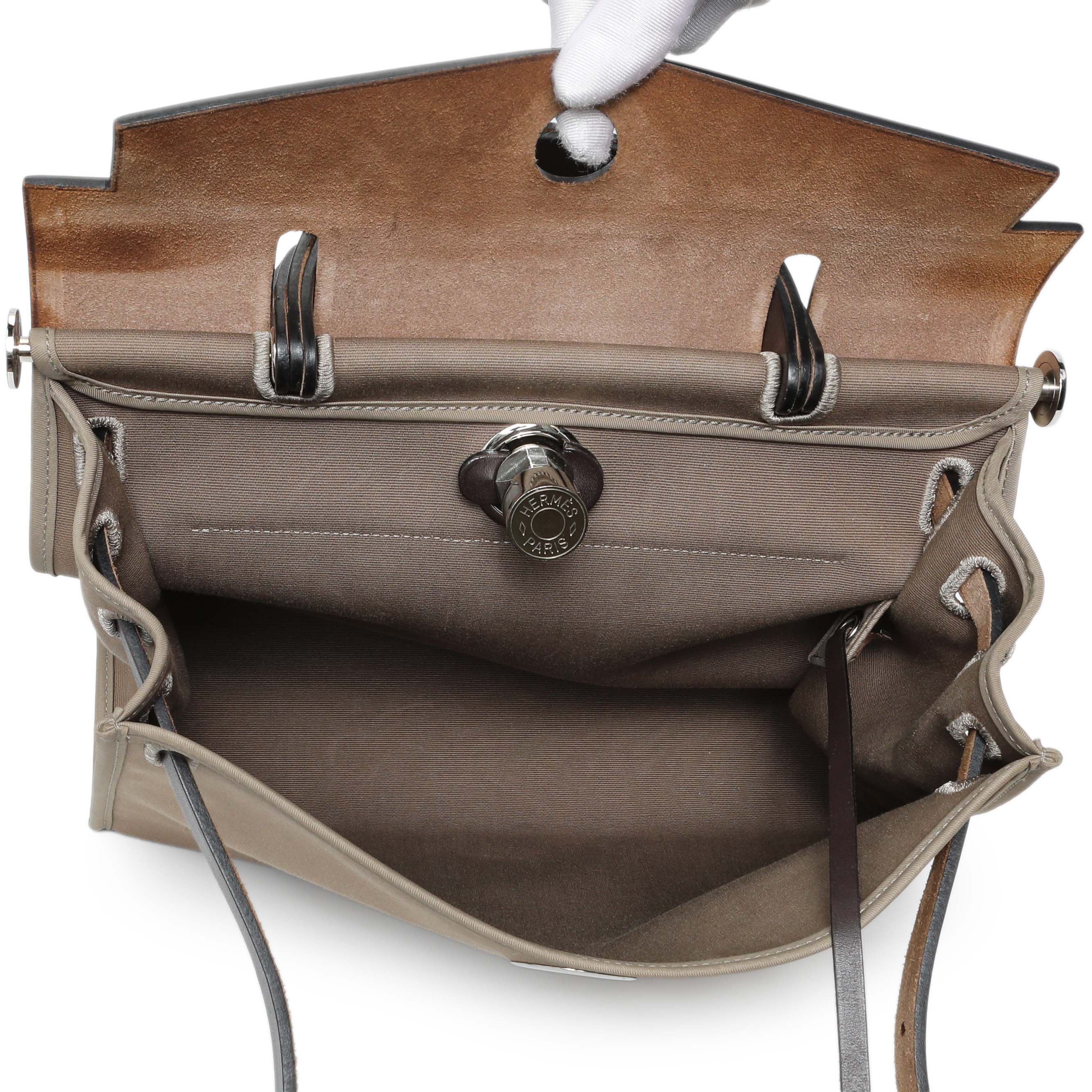 Hermes Etoupe/Ebene Herbag Zip 31 - Image 8