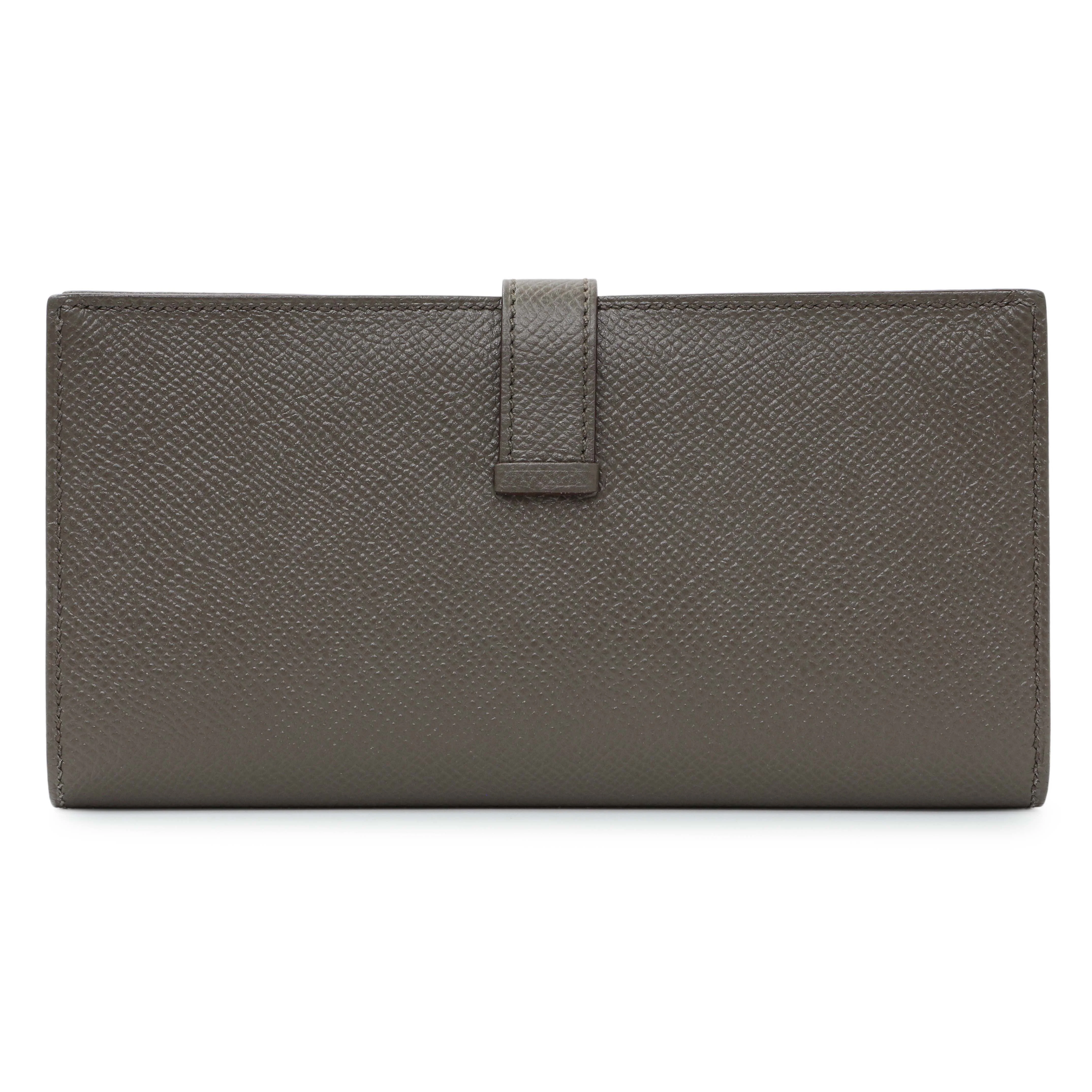 Hermes Etoupe Epsom Bearn Gusset Wallet - Image 2