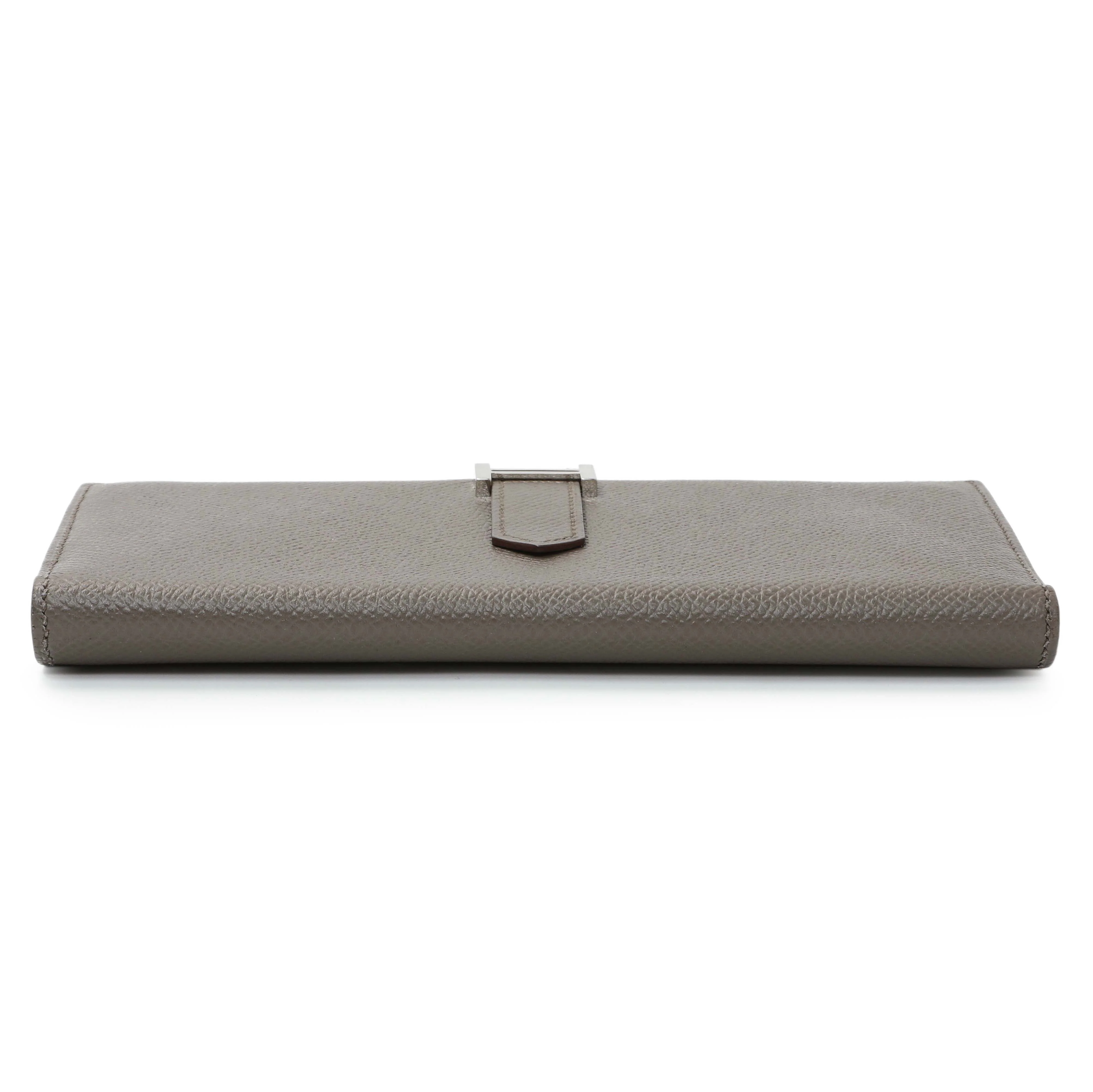 Hermes Etoupe Epsom Bearn Gusset Wallet - Image 3
