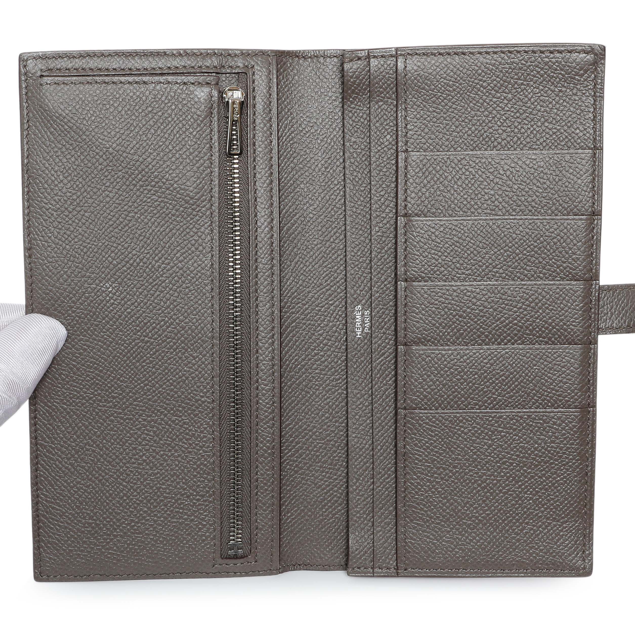Hermes Etoupe Epsom Bearn Gusset Wallet - Image 8