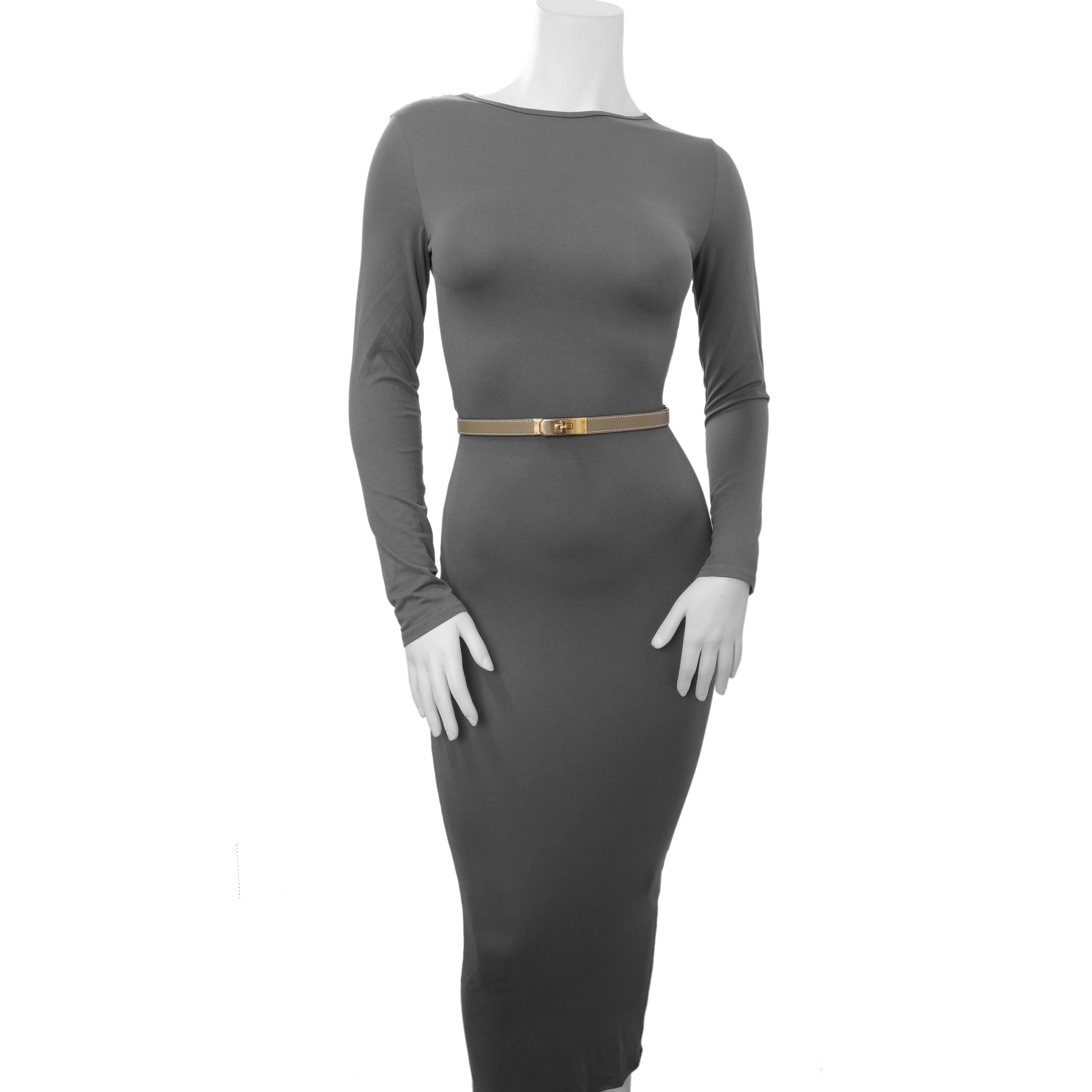 Hermes Etoupe Epsom Kelly Belt - Image 4