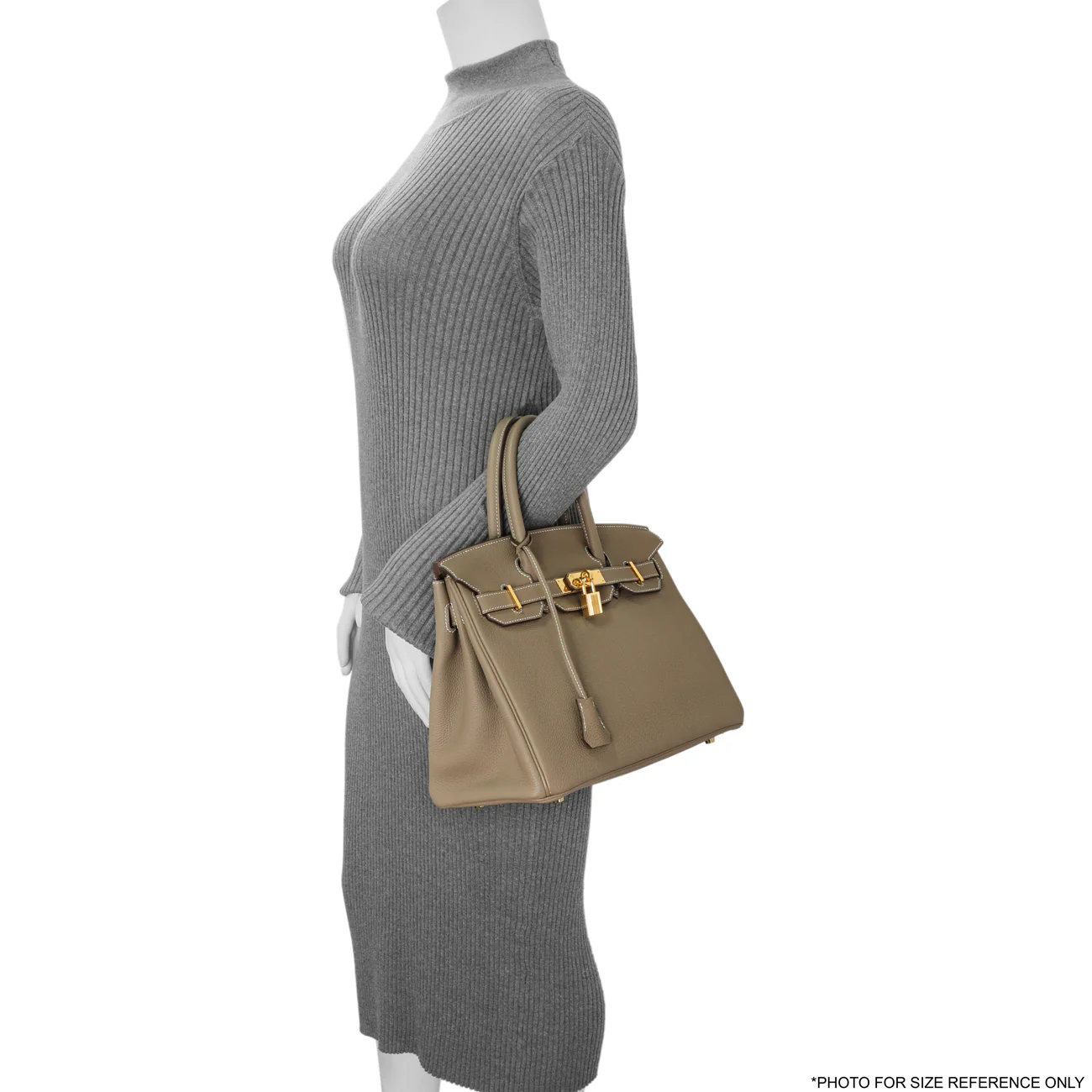 Hermes Etoupe Togo Birkin 30 - Image 11