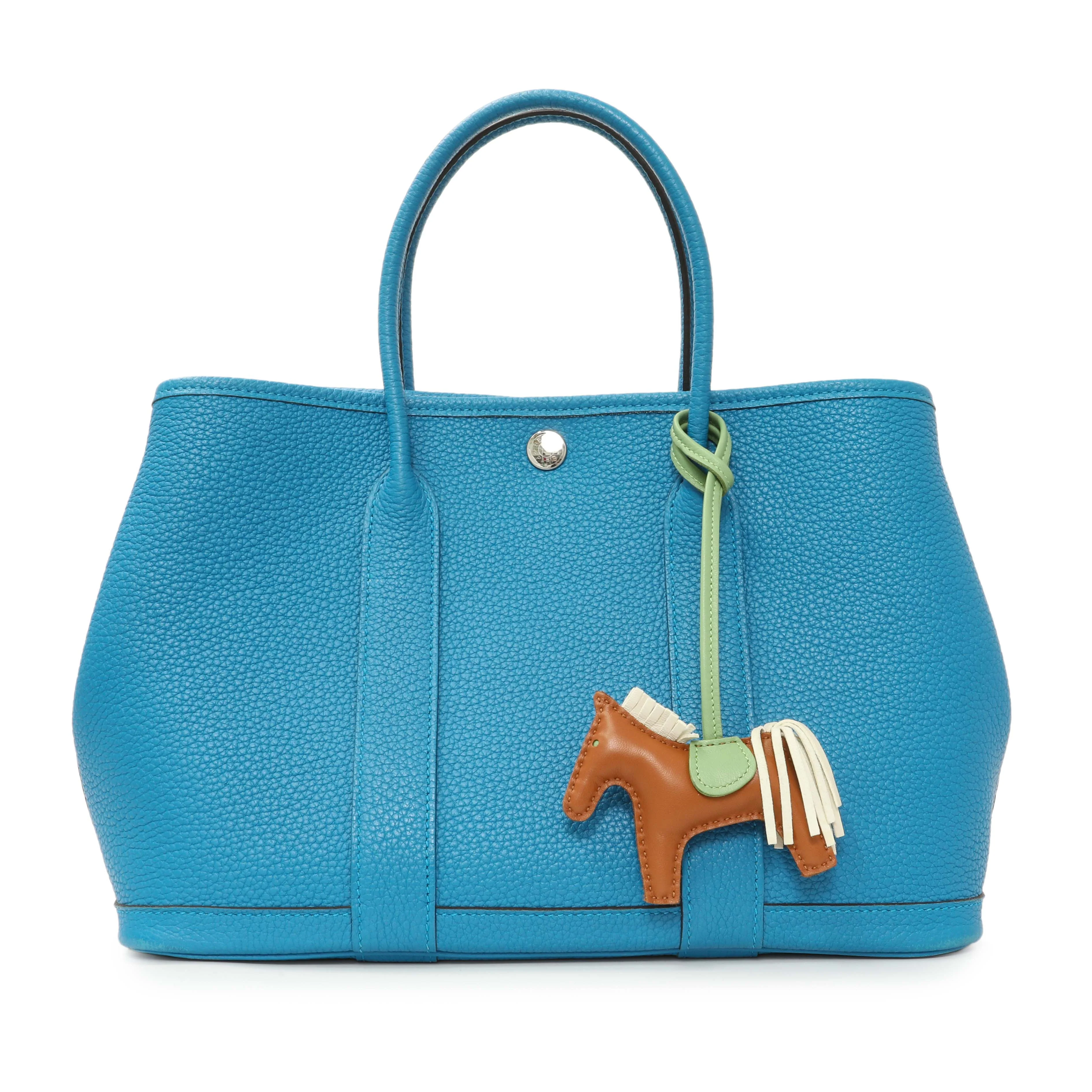 Hermes Gold Craie Vert Criquet Milo Lambskin GriGri Rodeo Horse Charm PM - Image 4