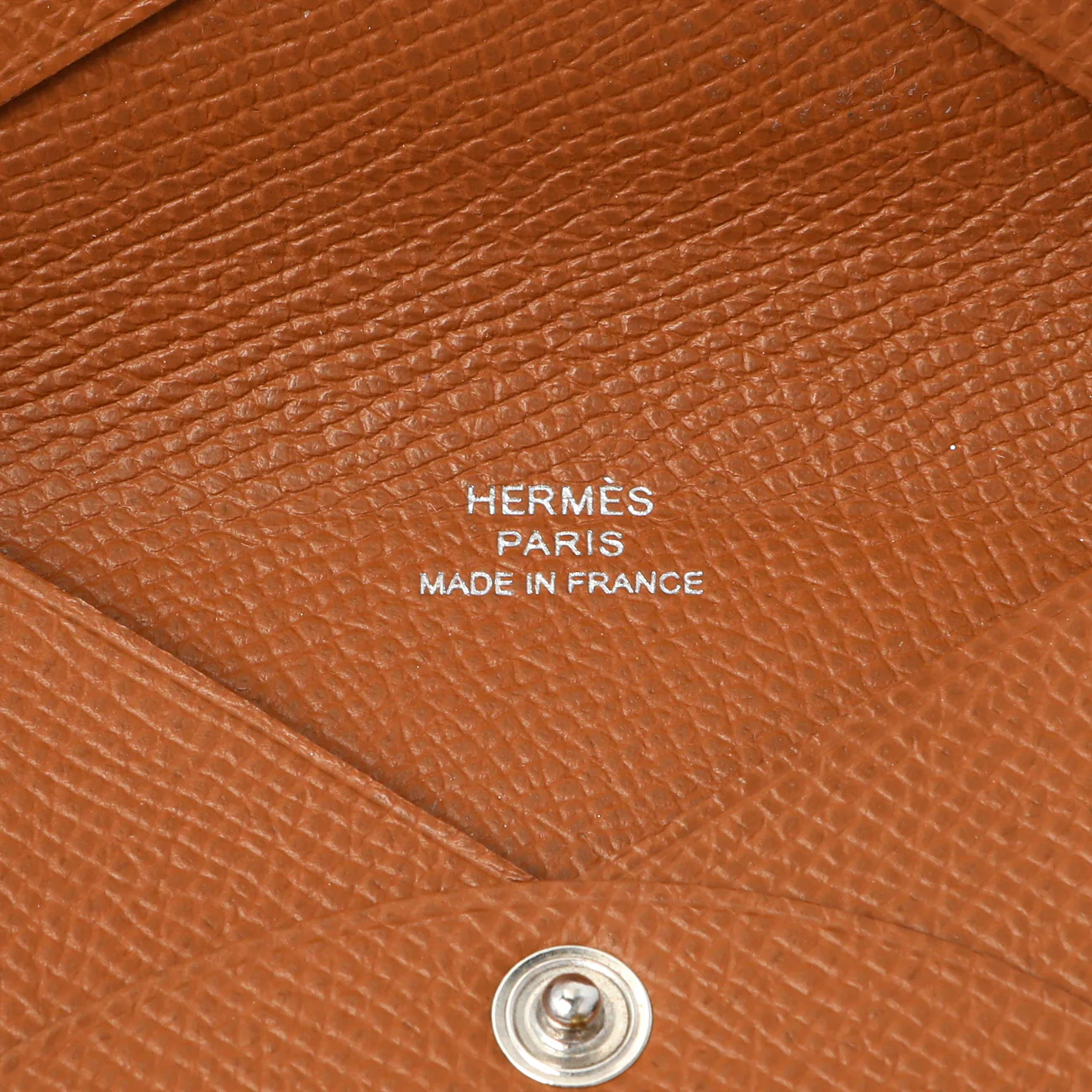 Hermes Gold Epsom Calvi Card Case - Image 9
