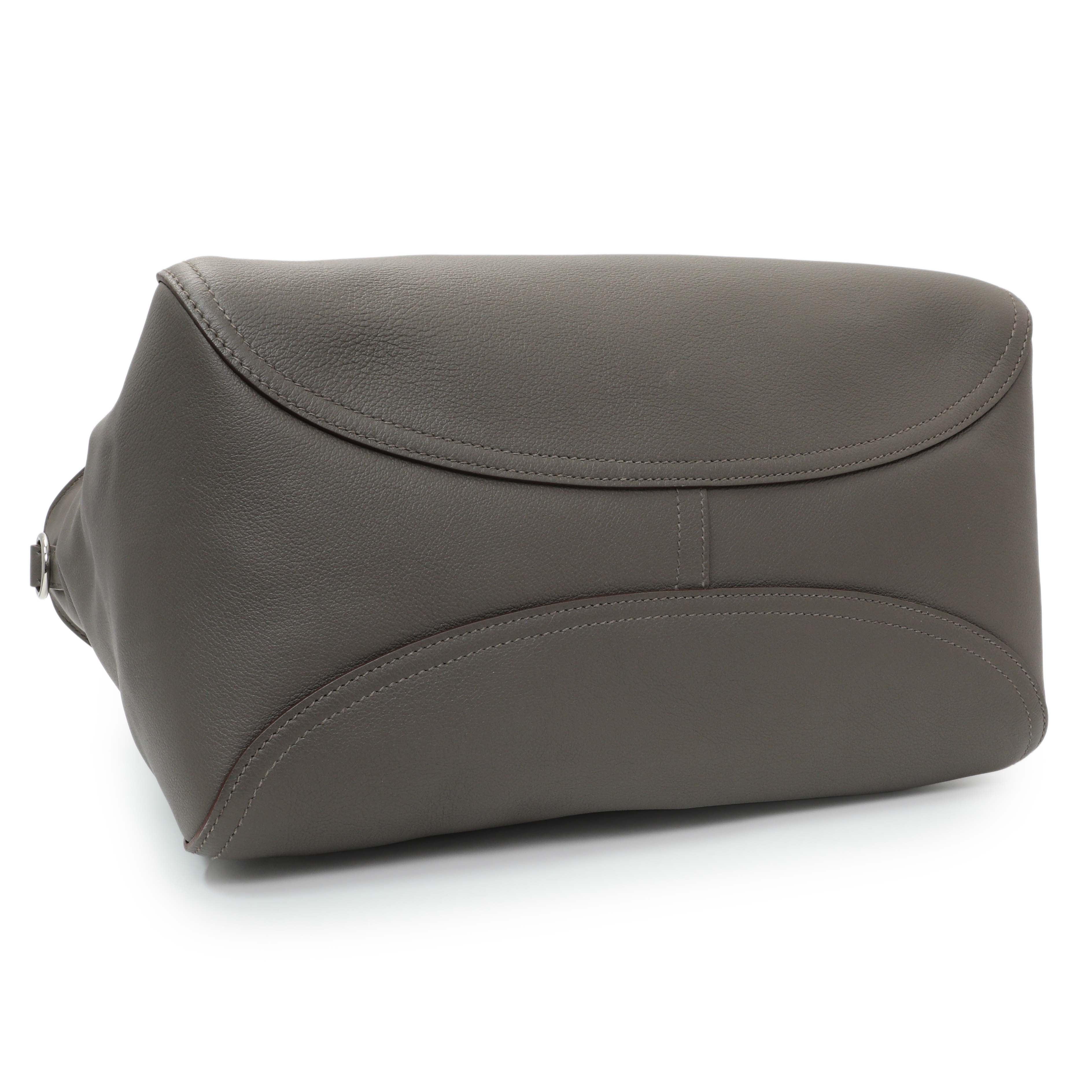 Hermes Grey Evergrain Sac Oxer w/ Strap - Image 3