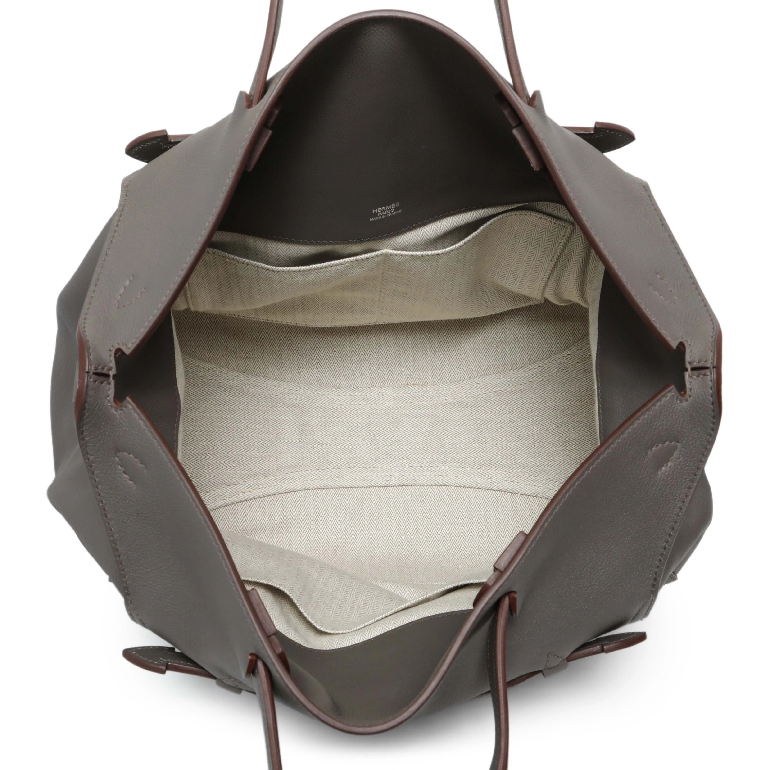 Hermes Grey Evergrain Sac Oxer w/ Strap - Image 4
