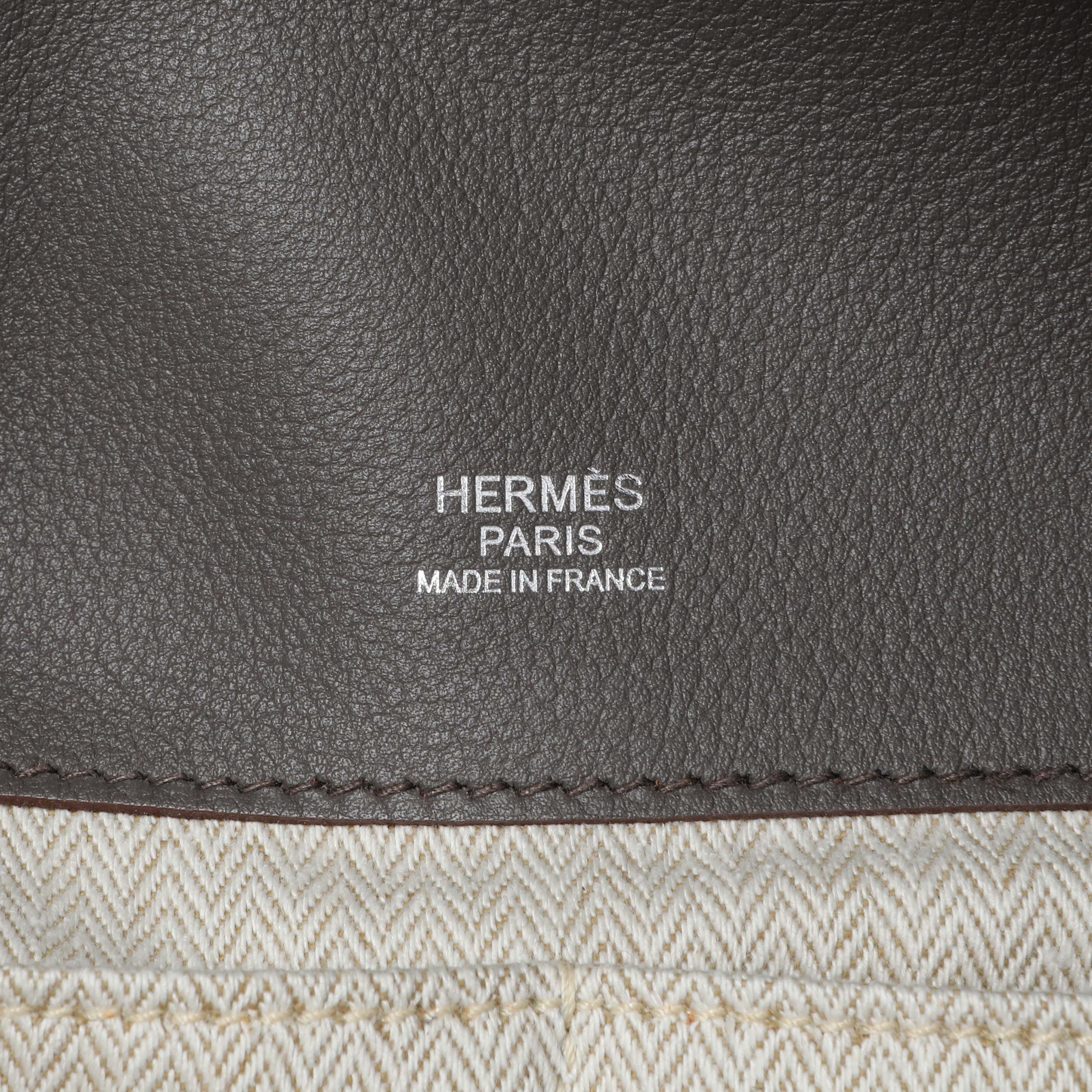 Hermes Grey Evergrain Sac Oxer w/ Strap - Image 5