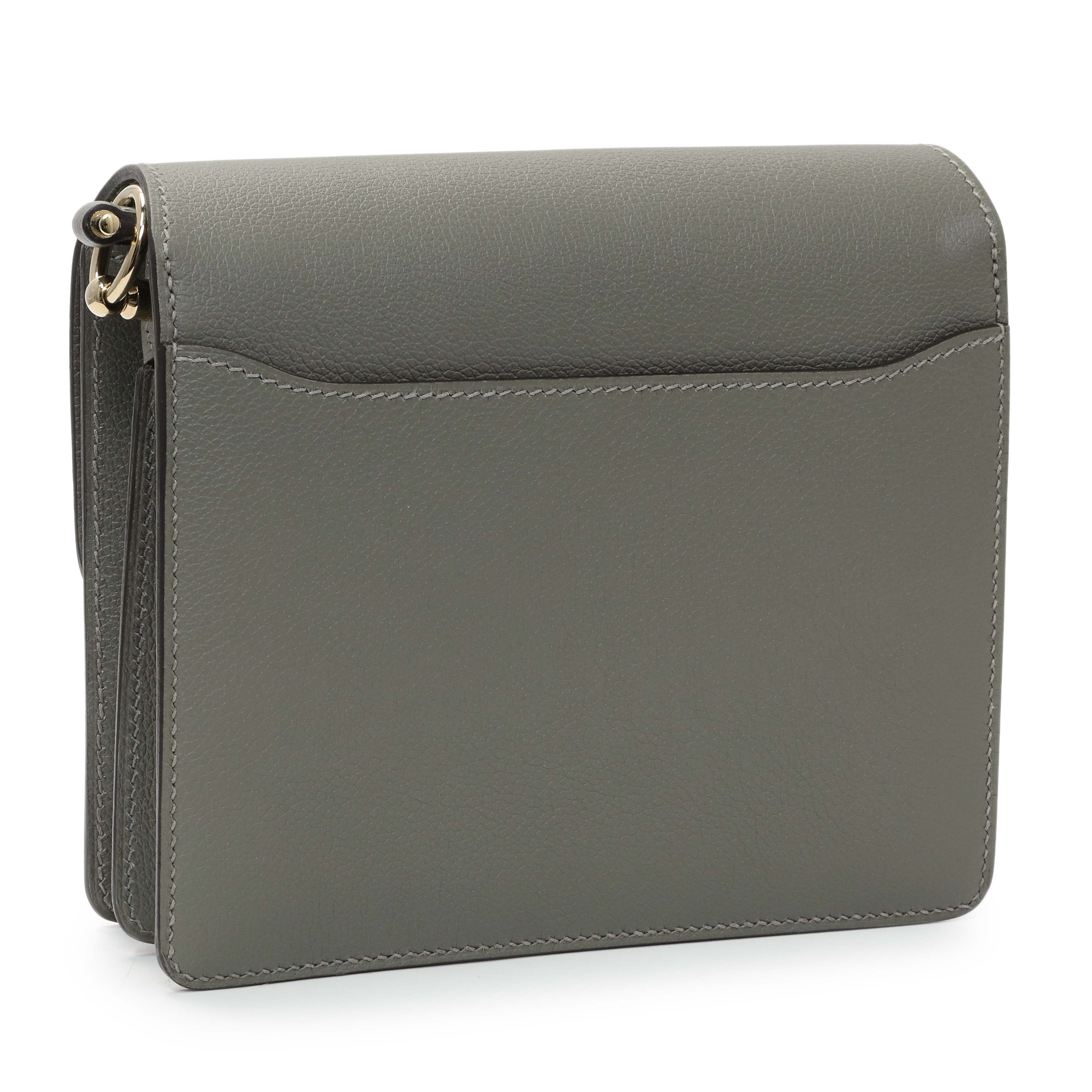 Hermes Gris Meyer Evercolor Mini Roulis 18 - Image 2