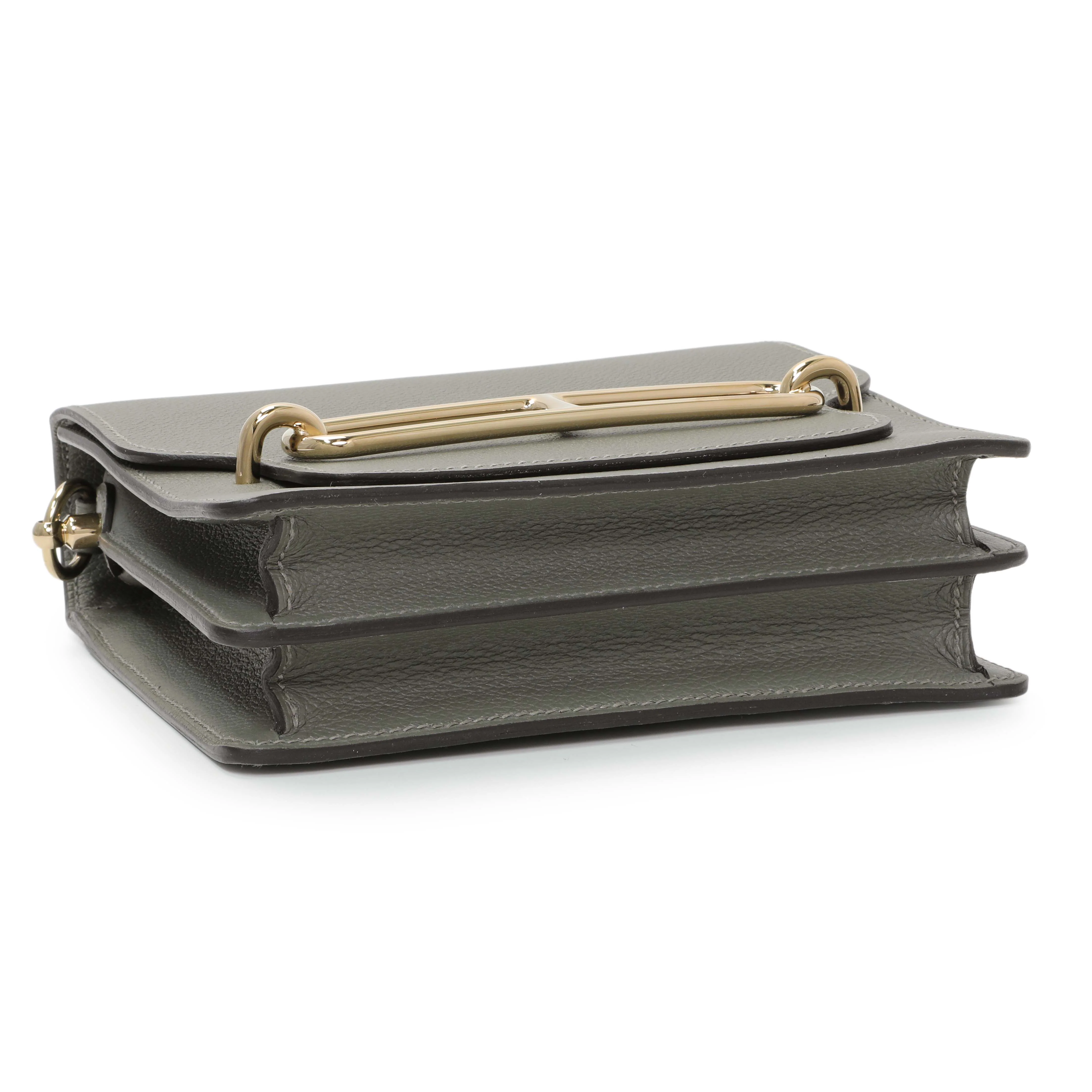Hermes Gris Meyer Evercolor Mini Roulis 18 - Image 3