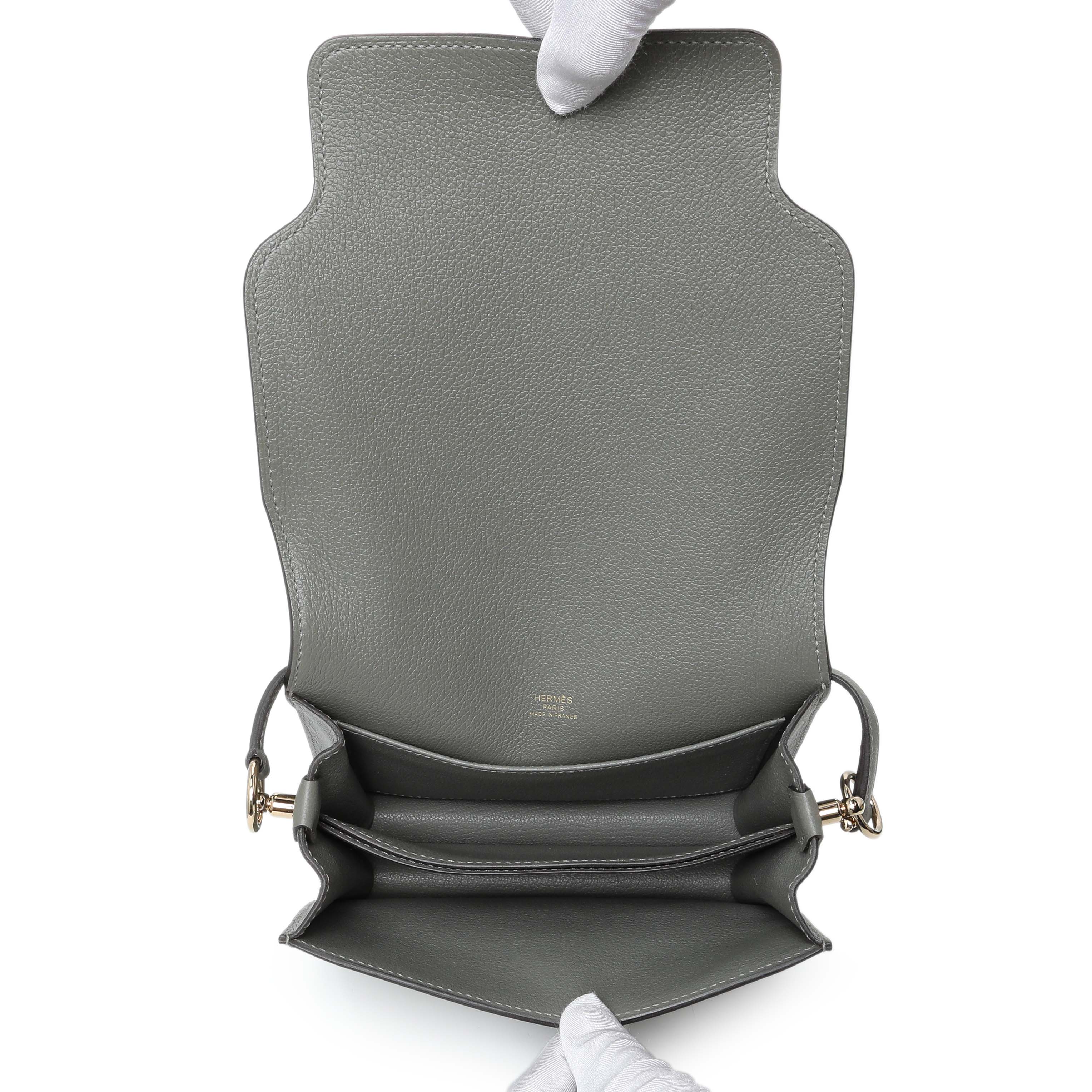 Hermes Gris Meyer Evercolor Mini Roulis 18 - Image 4
