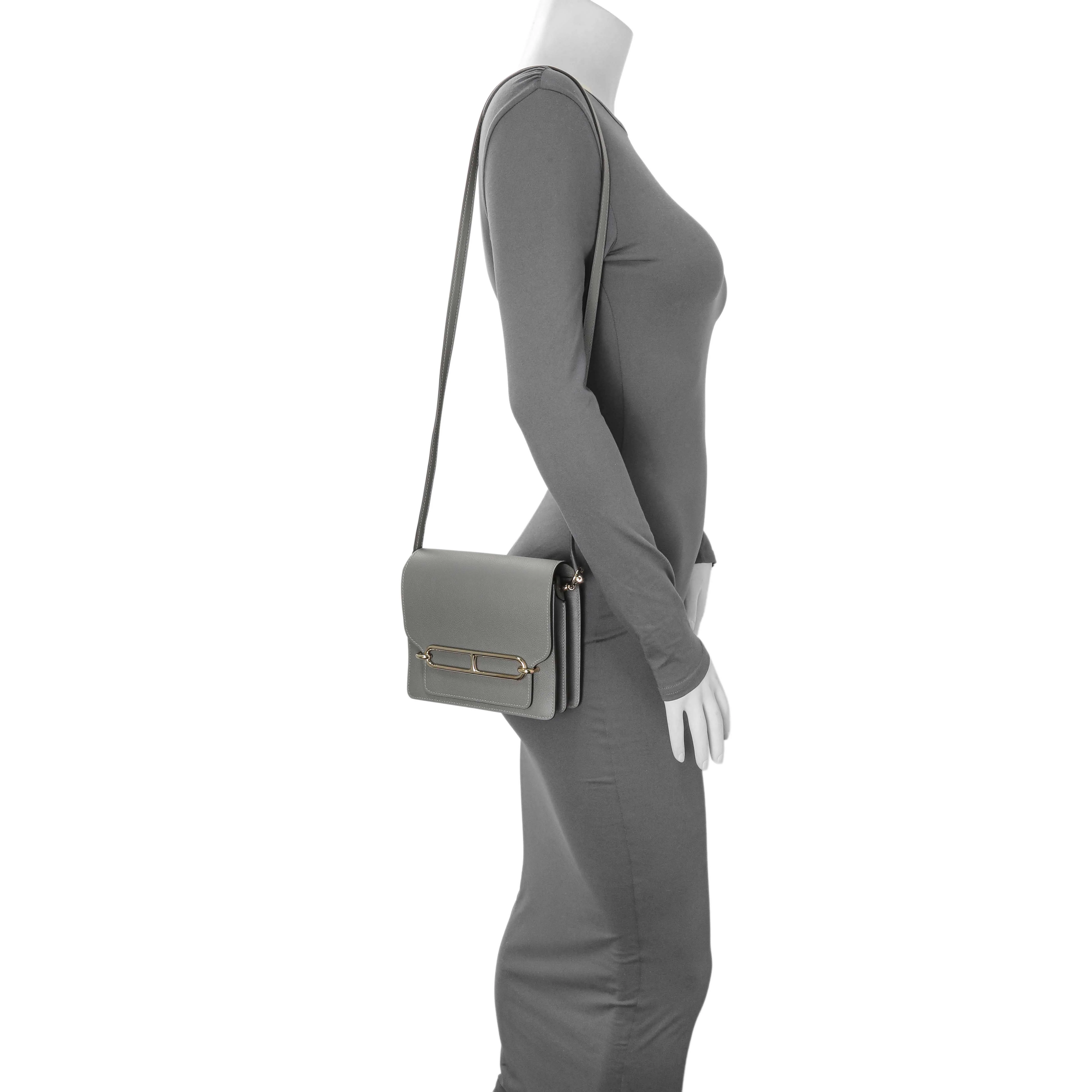 Hermes Gris Meyer Evercolor Mini Roulis 18 - Image 7