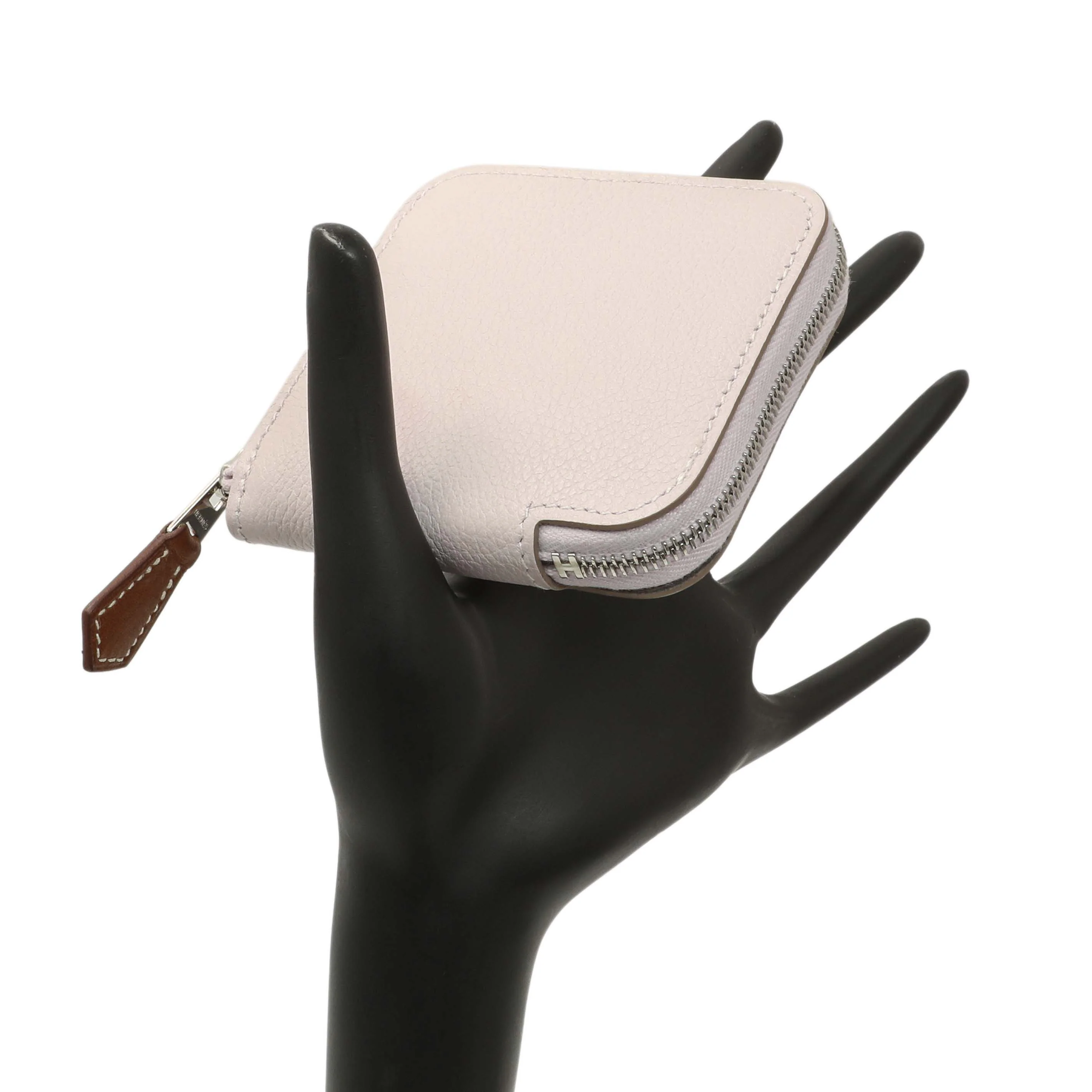 Hermes Light Pink Epsom Silk'in Coin Purse - Image 7