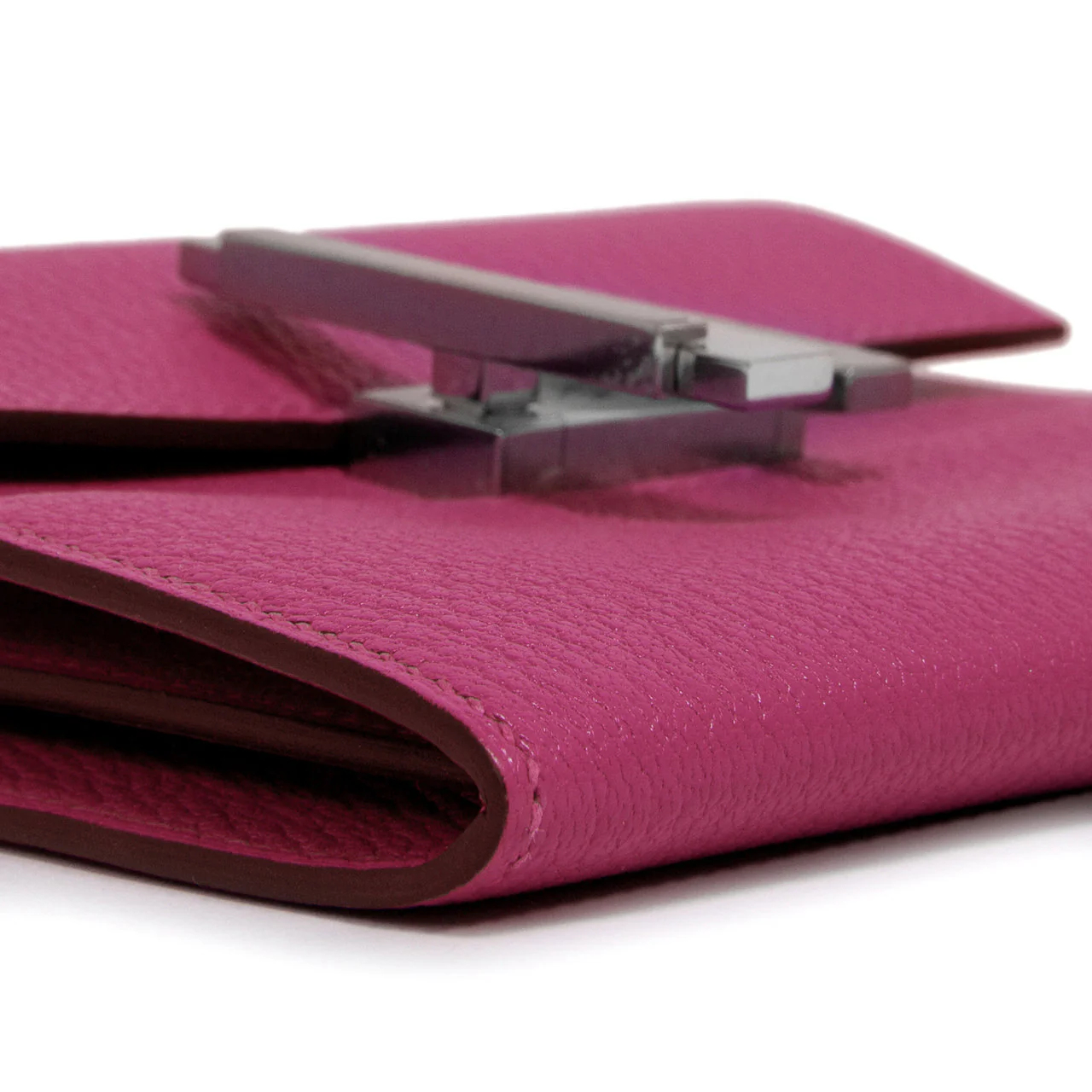 Hermes Magnolia Chevre Mysore Cinhetic Mini Wallet - Image 5