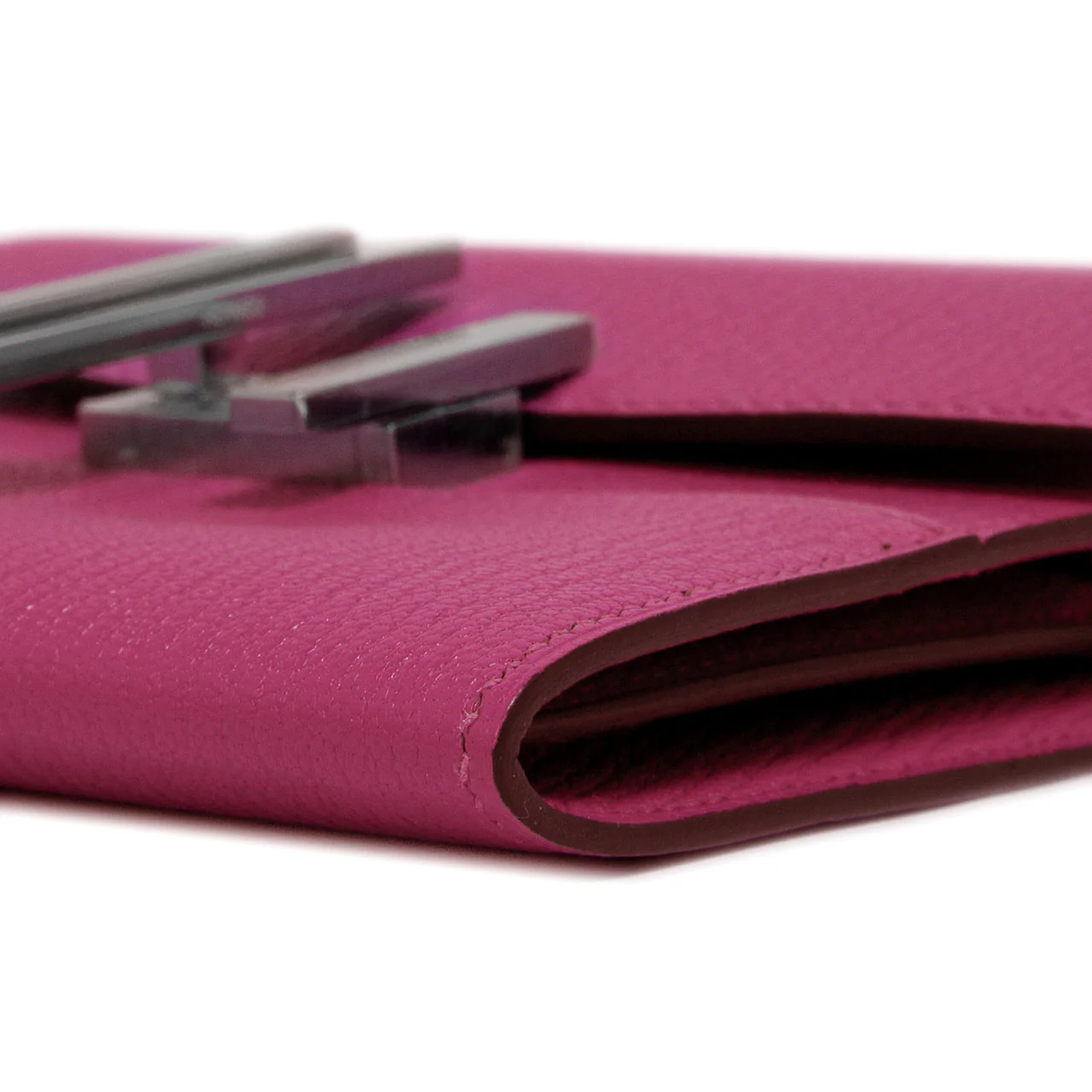 Hermes Magnolia Chevre Mysore Cinhetic Mini Wallet - Image 6