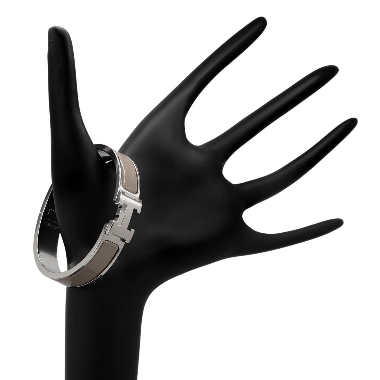 Hermes Marron Glace Enamel Clic H Bracelet - Image 3