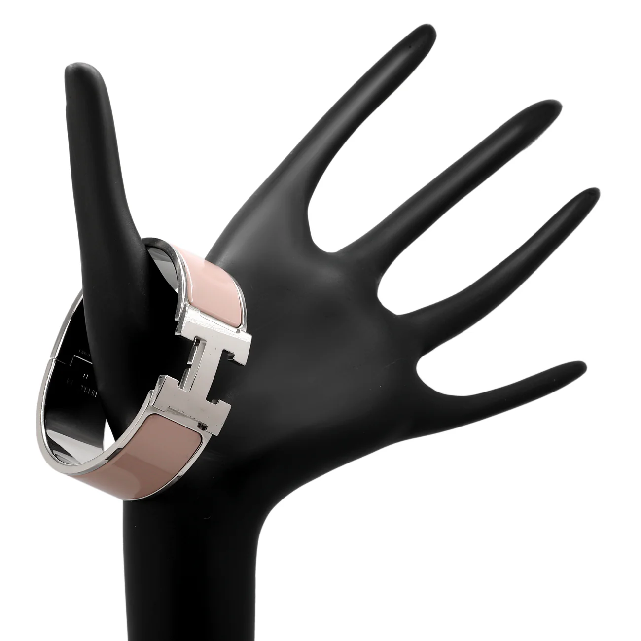 Hermes Mauve Pale Enamel Clic Clac H Bracelet - Image 3