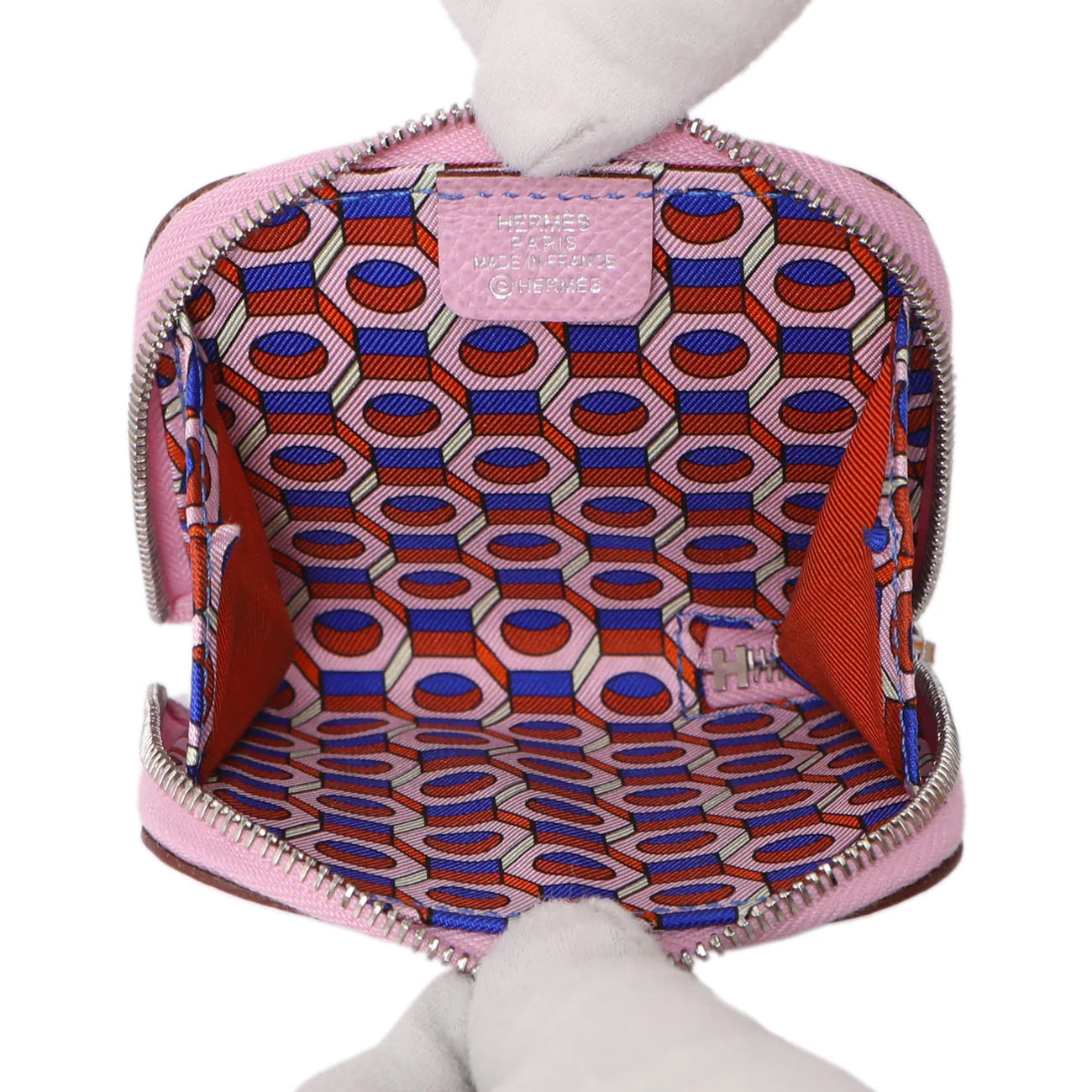 Hermes Mauve Sylvestre Epsom Silk'in Change Purse - Image 4