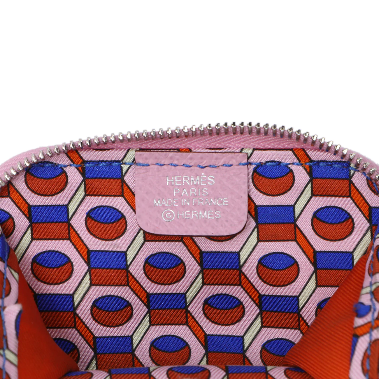 Hermes Mauve Sylvestre Epsom Silk'in Change Purse - Image 5