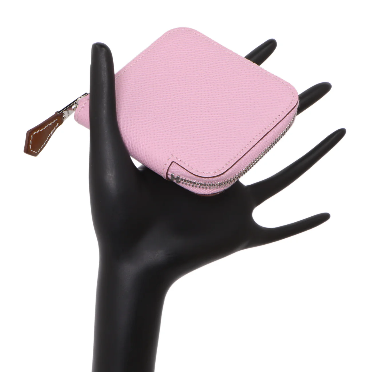 Hermes Mauve Sylvestre Epsom Silk'in Change Purse - Image 7