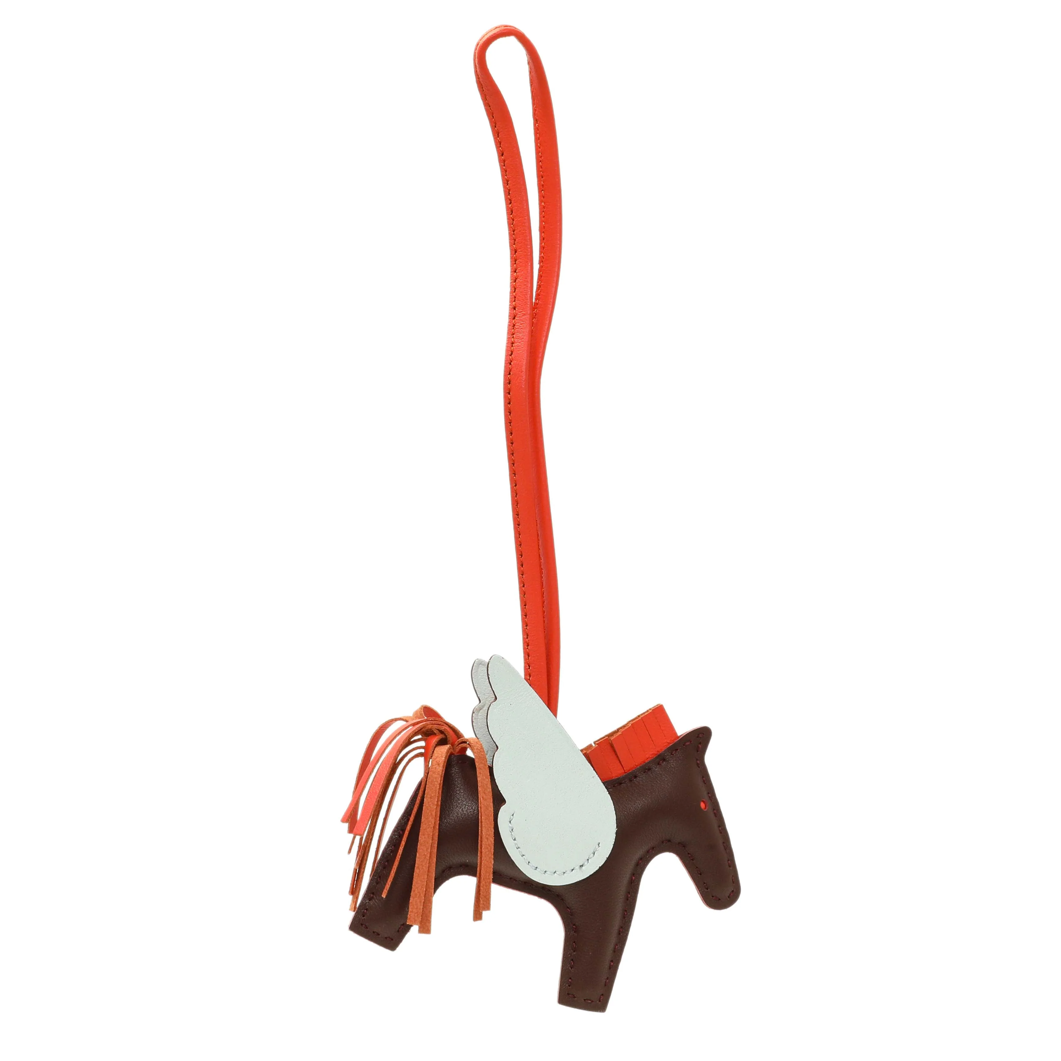 Hermes Milo Lambskin Grigri Rodeo Pegase Horse Bag Charm PM - Image 2