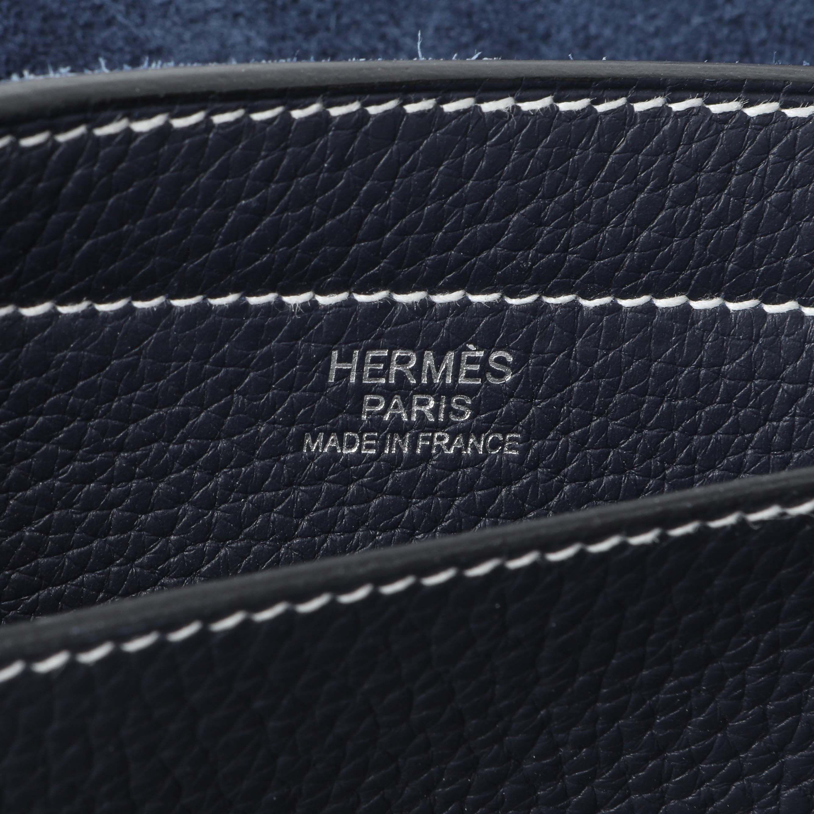 Hermes Navy Clemence Cabasellier 31 - Image 5