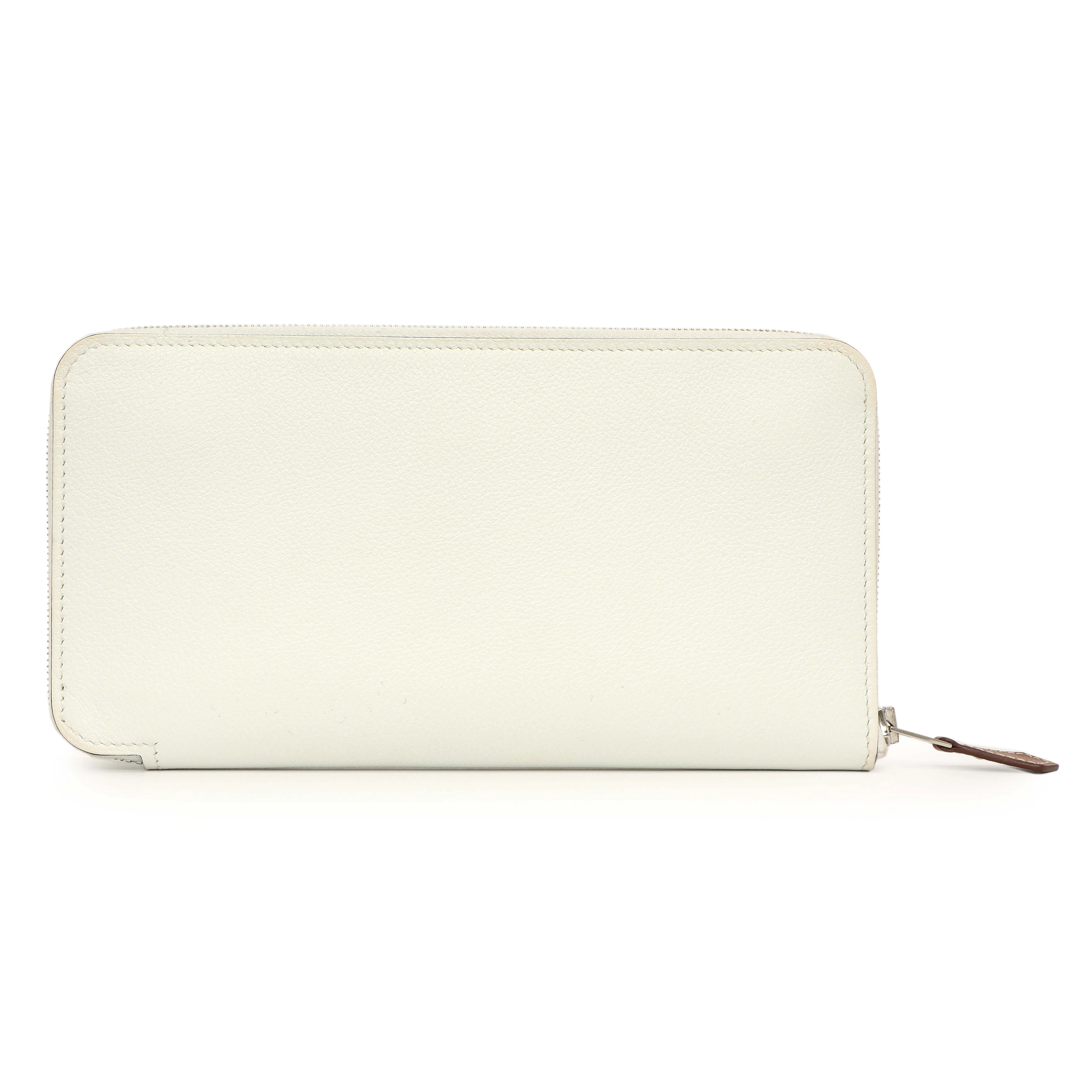 Hermes New White Evercolor Silk'in Long Wallet - Image 2