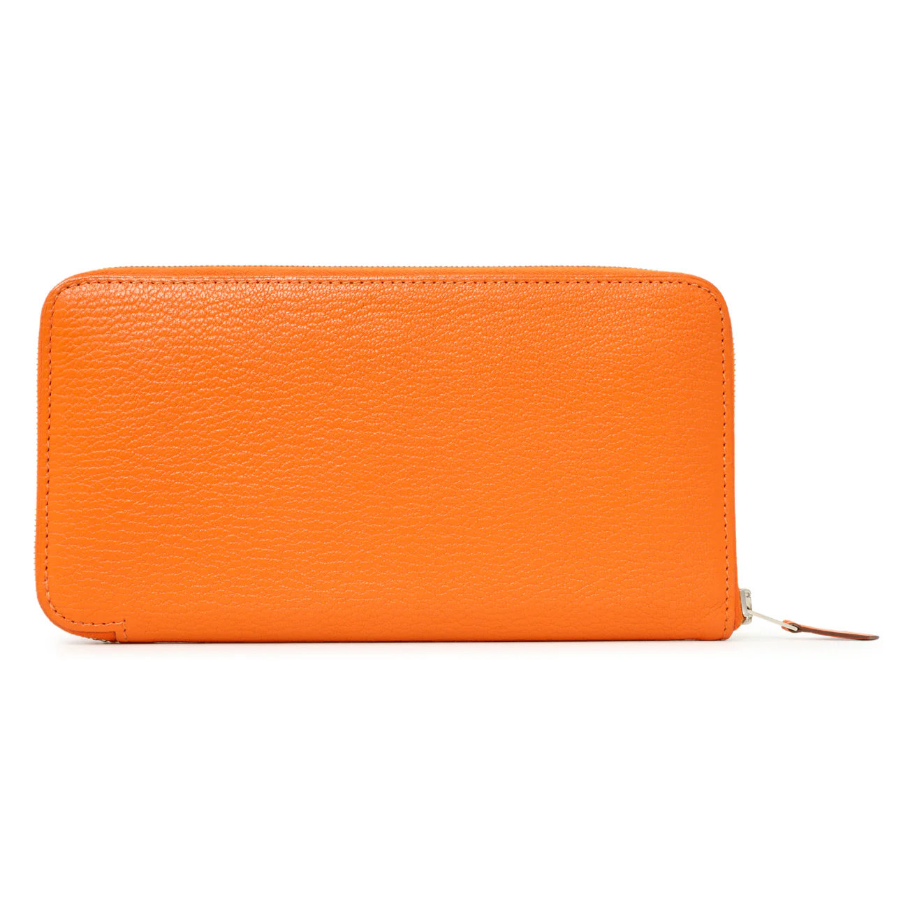 Hermes Orange Chevre Mysore Azap Wallet - Image 2