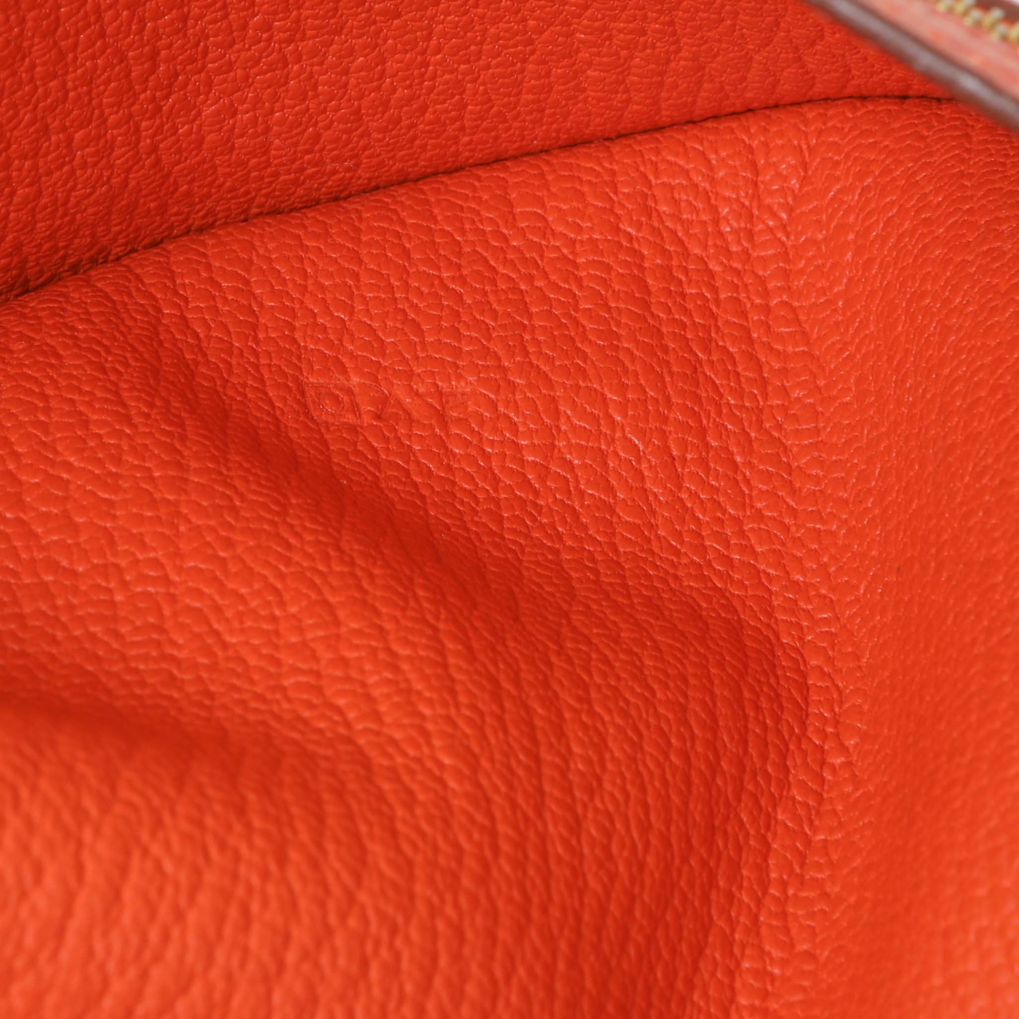 Hermes Orange Chevre Tri-Fold Bearn Wallet - Image 6