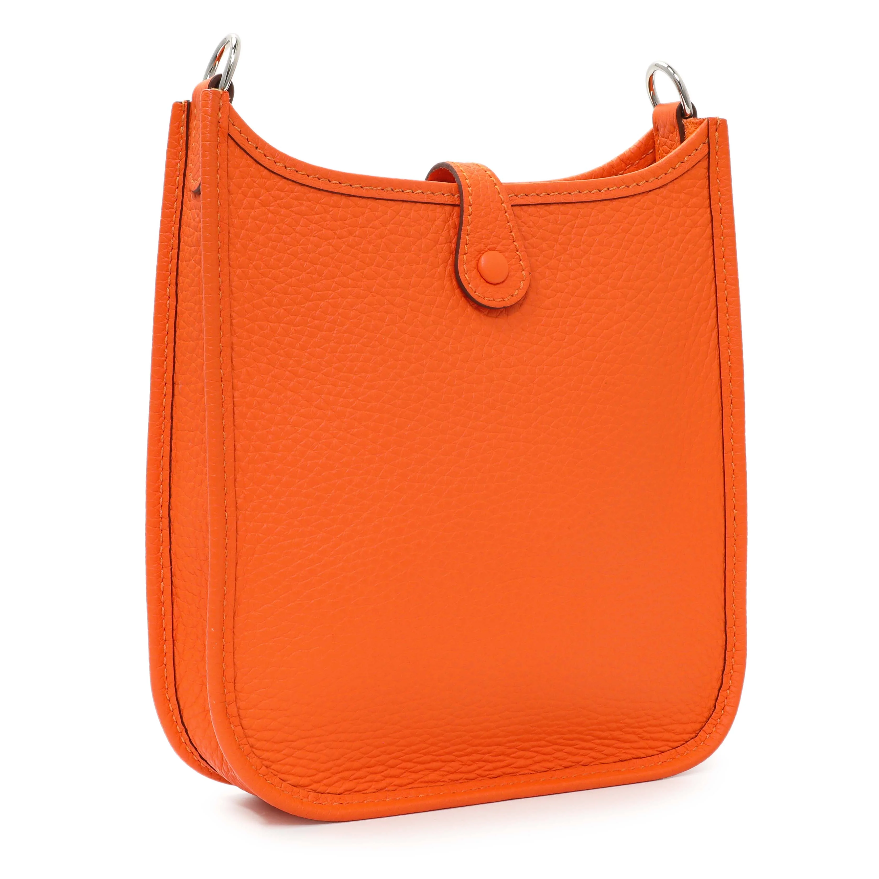 Hermes Orange Clemence Evelyne TPM - Image 2