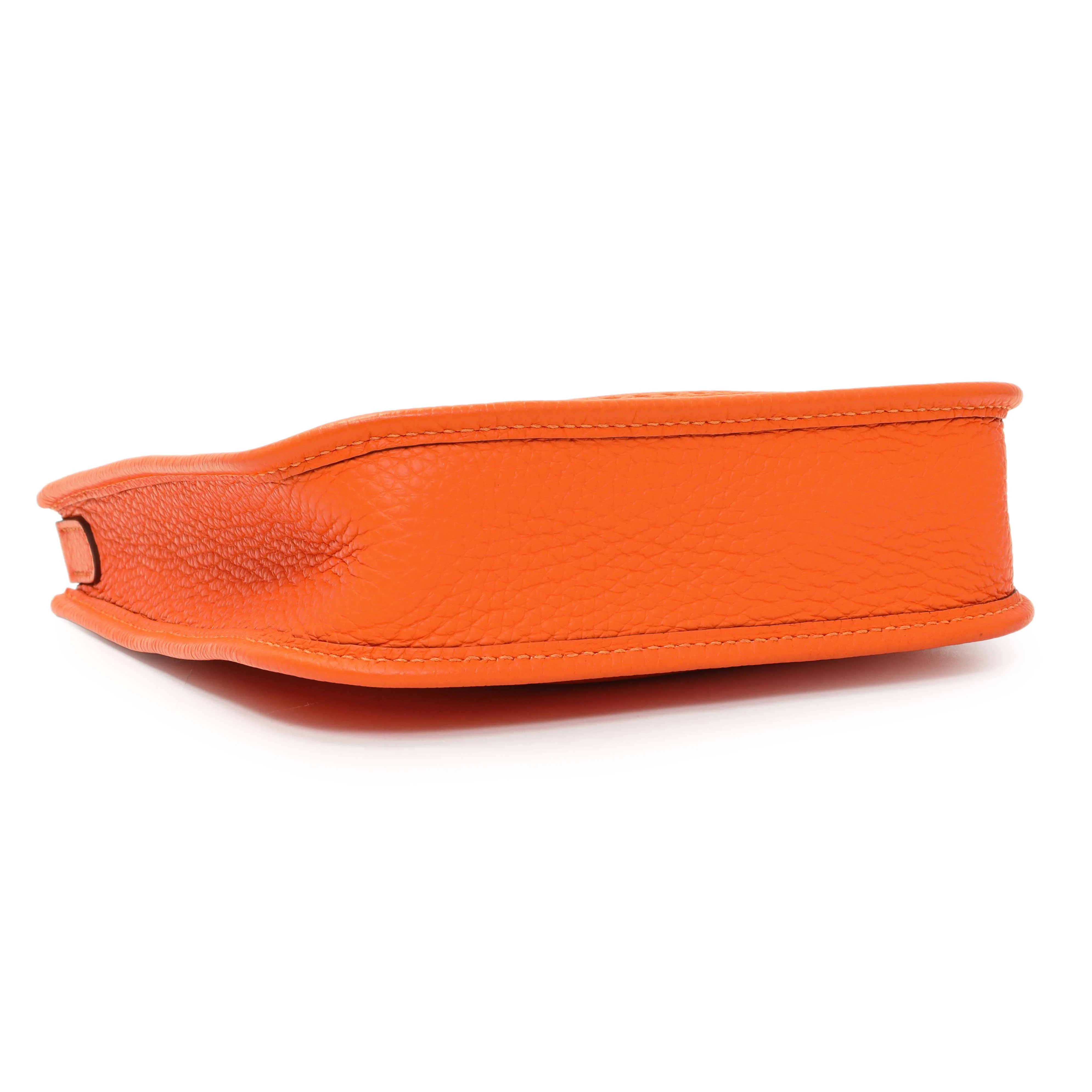 Hermes Orange Clemence Evelyne TPM - Image 3