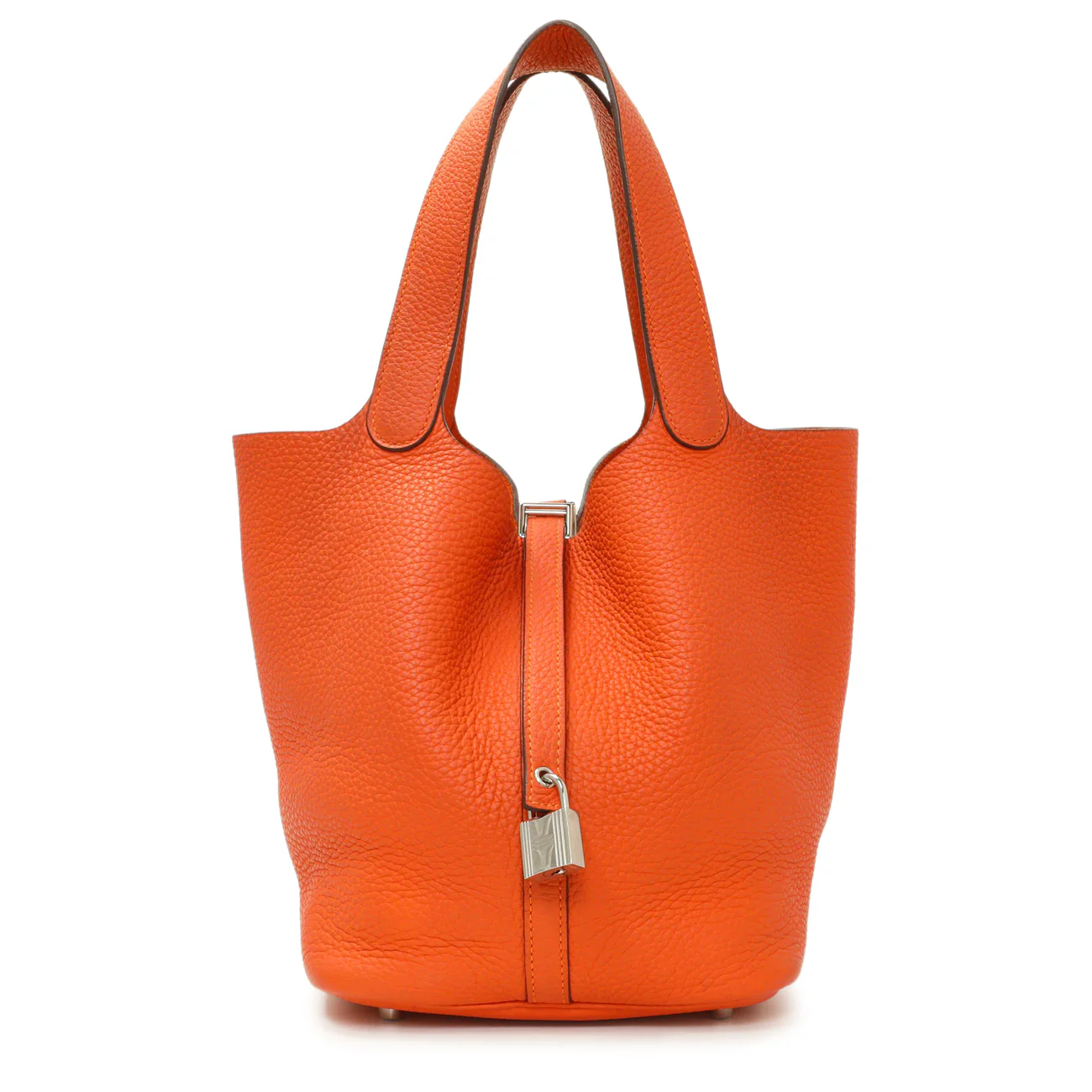 Hermes Orange Clemence Picotin Lock 22