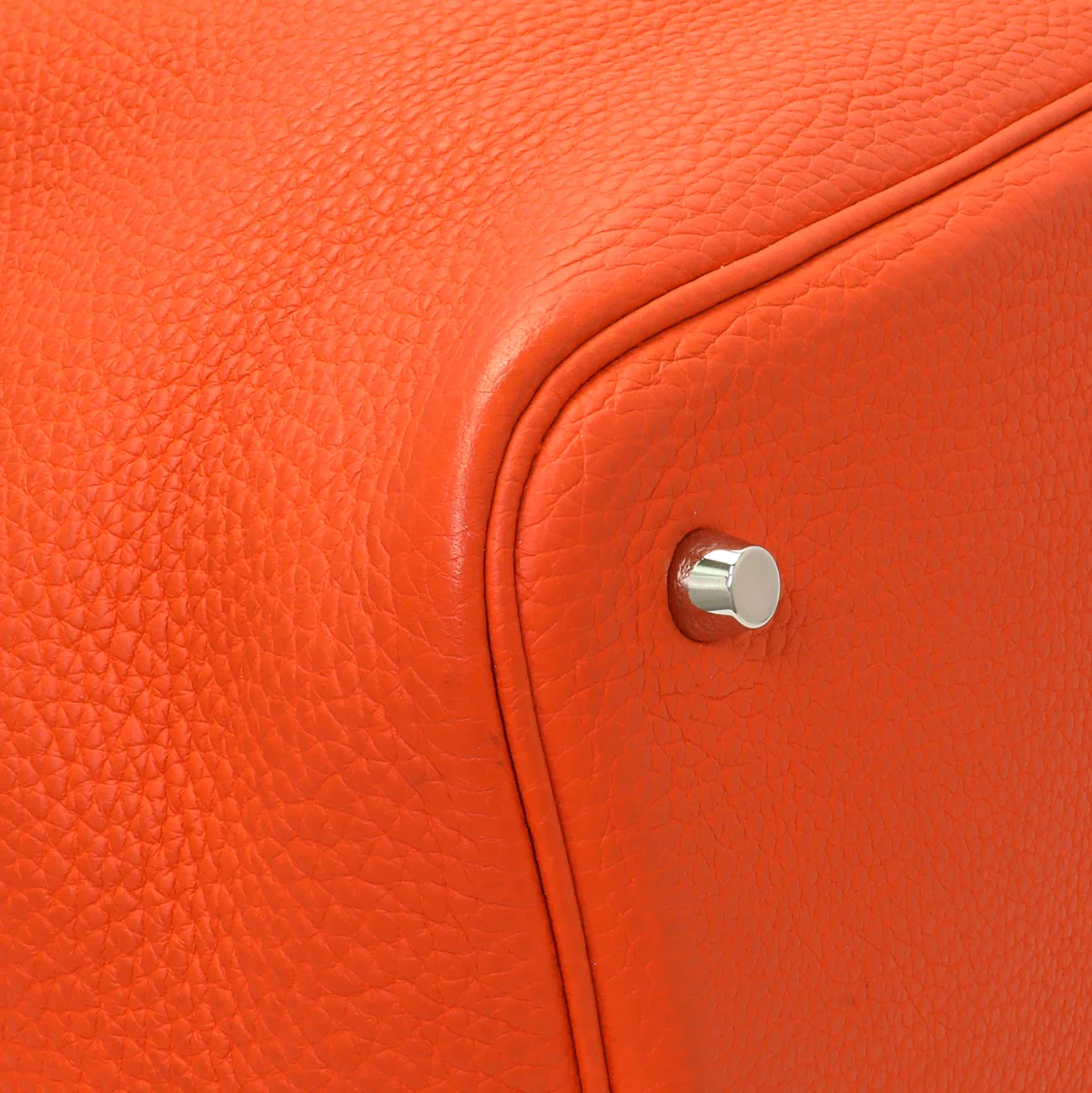 Hermes Orange Clemence Picotin Lock 22 - Image 4