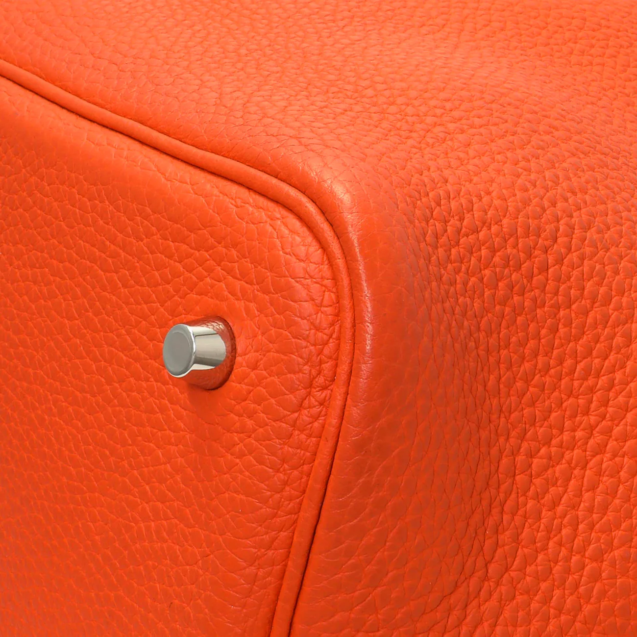 Hermes Orange Clemence Picotin Lock 22 - Image 5