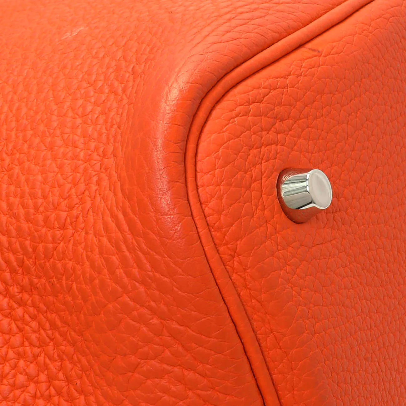 Hermes Orange Clemence Picotin Lock 22 - Image 6