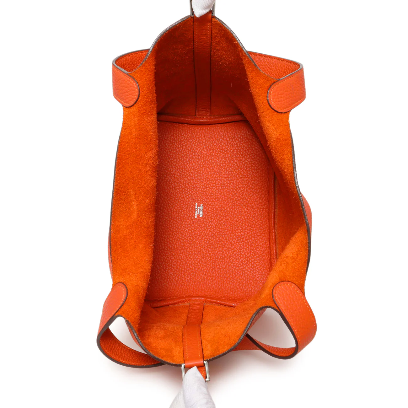Hermes Orange Clemence Picotin Lock 22 - Image 8