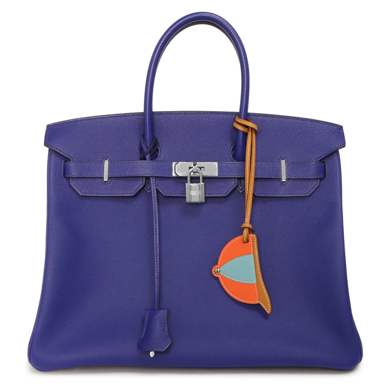 Hermes Orange Poppy Swift Paddock Bombe Charm - Image 4
