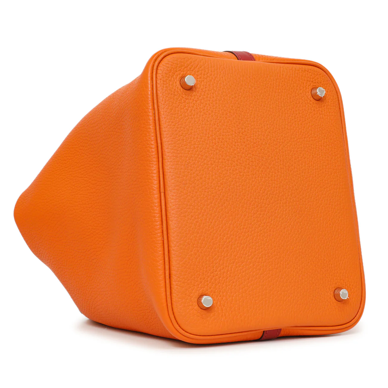 Hermes Orange Rouge Bicolor Clemence Picotin 22 - Image 3