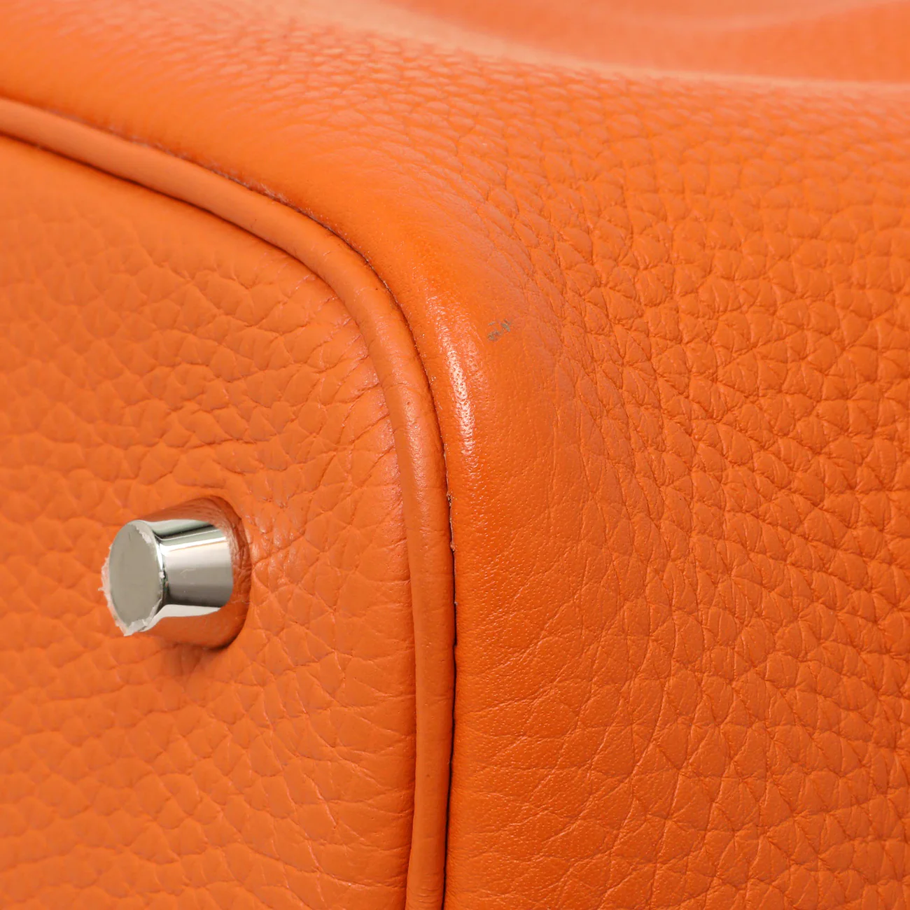 Hermes Orange Rouge Bicolor Clemence Picotin 22 - Image 7