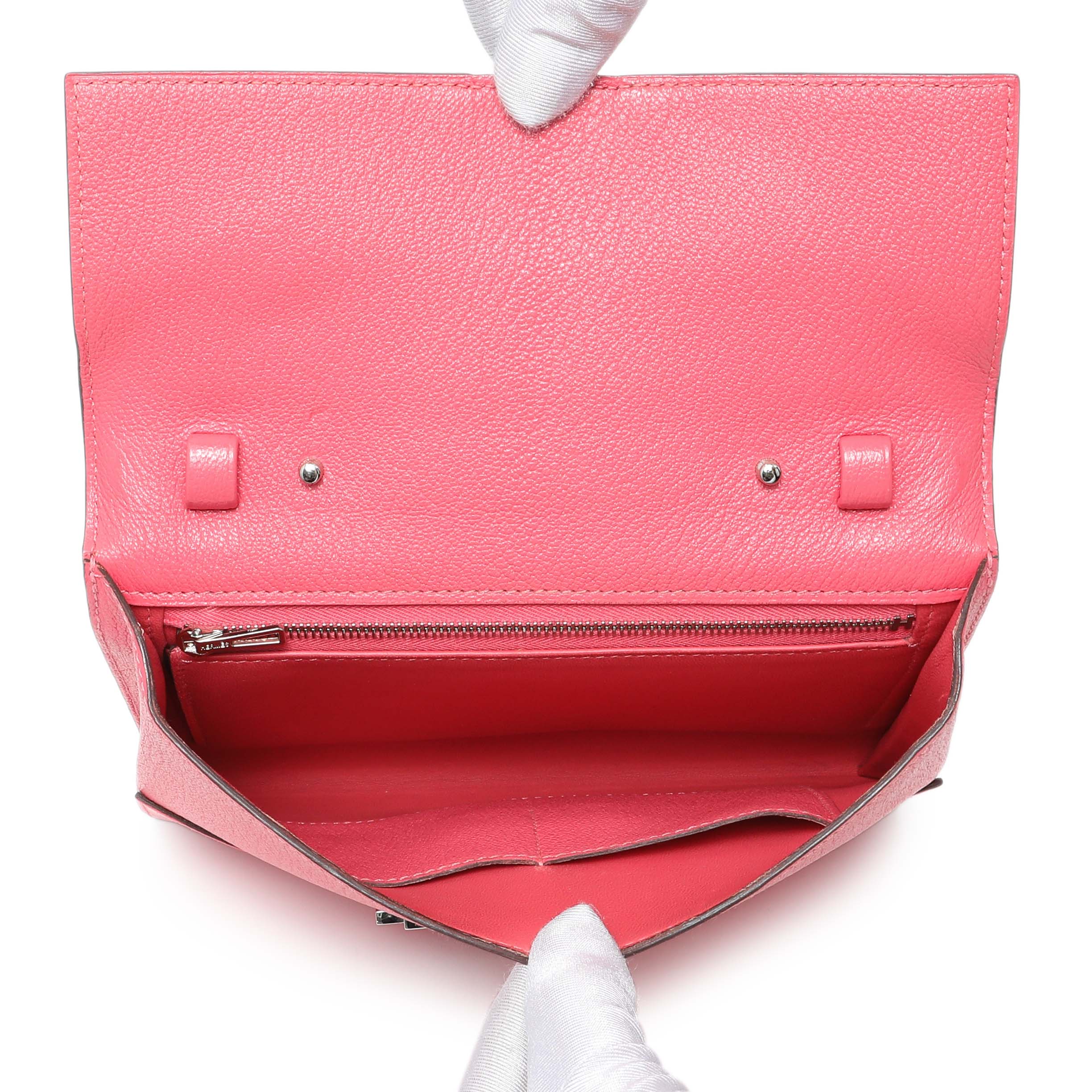 Hermes Pink Chevre Cinhetic To Go Shoulder Bag - Image 6
