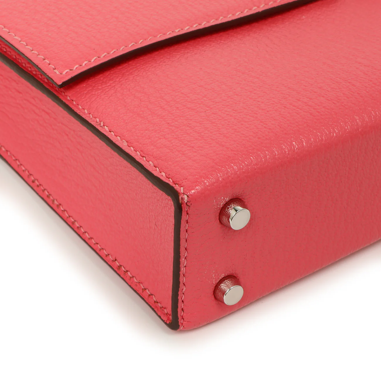Hermes Rose Azalee Chevre Mysore Mini Verrou Chaine - Image 4